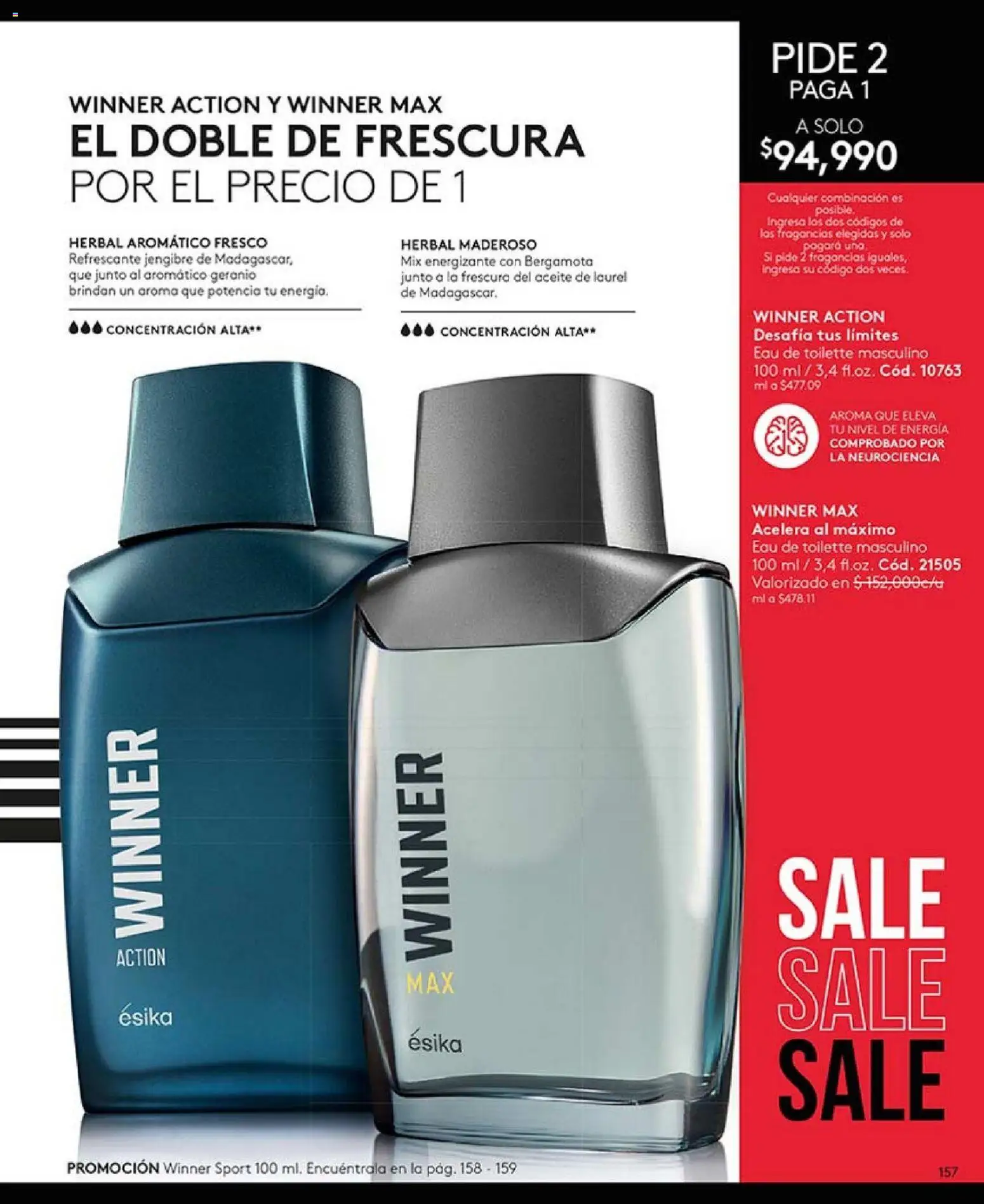 Ésika revista - valida desde el 01.02.2026 | Página: 157 | Productos: Eau de toilette, Combinación, Aceite