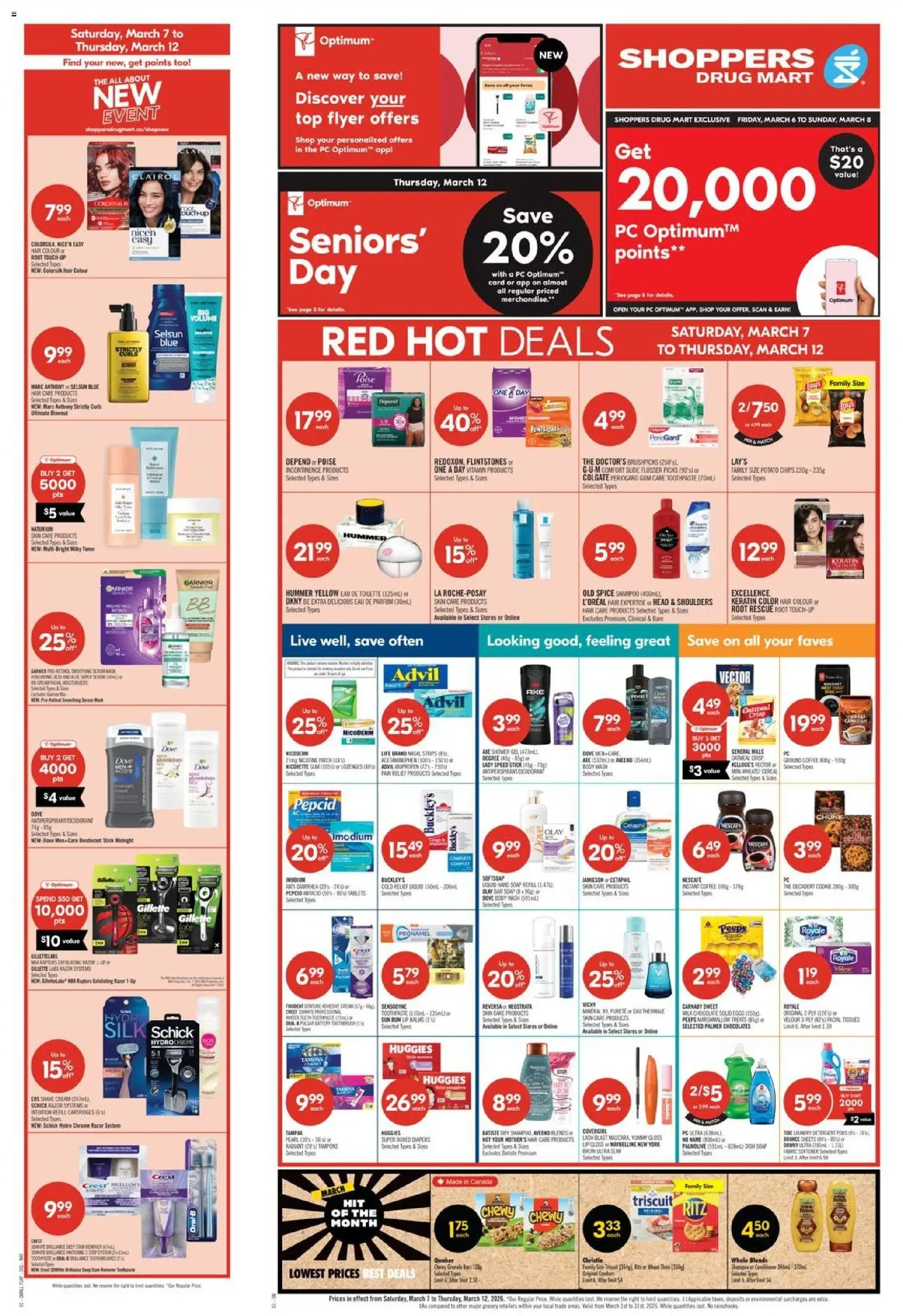 Shoppers flyer valid from 06.03.2026 | Page: 2 | Products: Soap, Body wash, Toothpaste, Chocolate