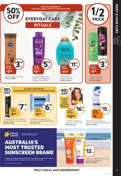 Preview of Foodworks Catalogue NSW - valid from 15.10.2025 | Page: 27 | Products: Conditioner, Oil, Sunscreen, Lotion