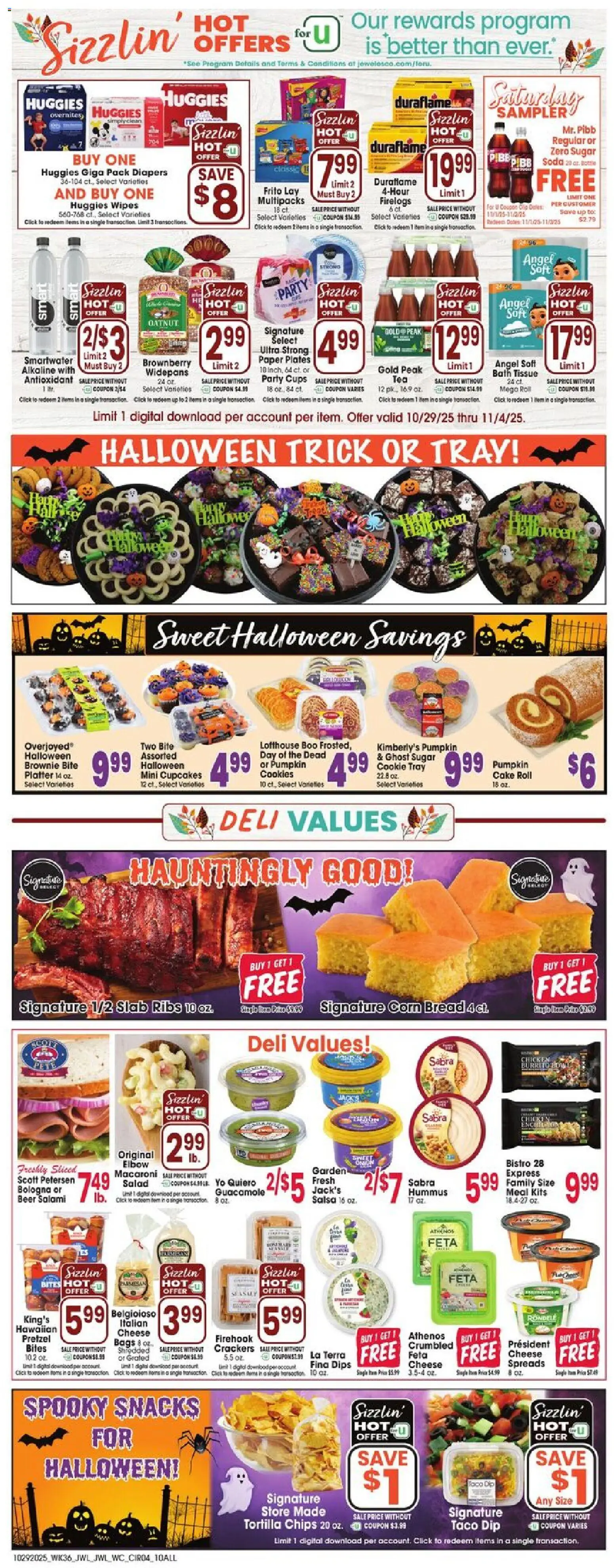 Jewel Osco Weekly Ad - valid from 29.10.2025 | Page: 4 | Products: Corn, Cheese, Beer, Cookies