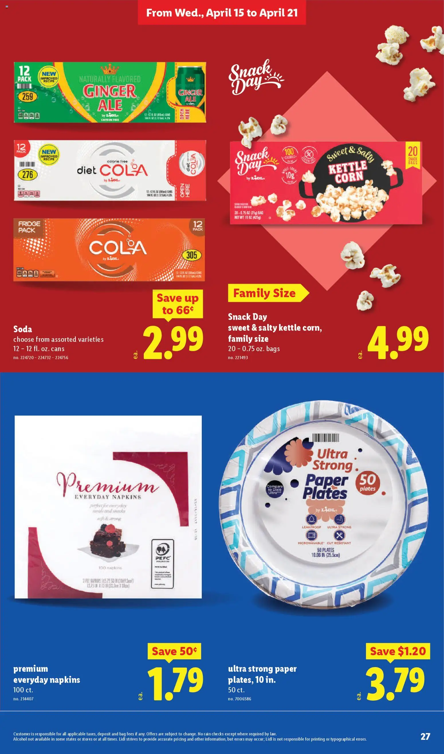 Lidl Weekly Ad - valid from 15.04.2026 | Page: 27 | Products: Corn, Ginger, Bag, Kettle