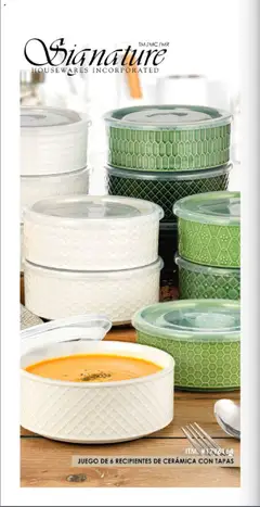Vista previa de JUEGO DE 6 RECIPIENTES DE CERÁMICA CON TAPAS, Set of 6 ceramic containers with lids., nuevo folleto de la tienda, válido en México a partir del 20.10.2025 | Página: 18