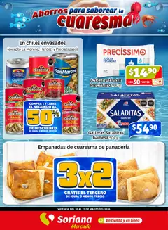 Vista previa de Soriana Fin de Semana Mercado: Ver, Tab, Chis, Camp, Yuc y Q. Roo, nuevo folleto de la tienda, válido en México a partir del 19.03.2026