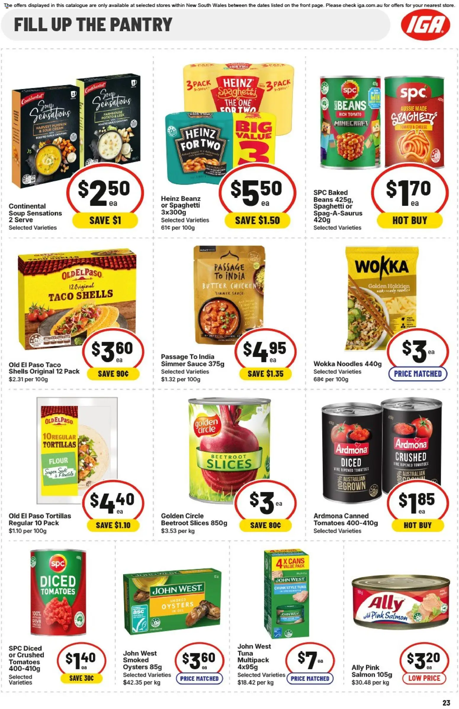 IGA catalogue - valid from 25.02.2026 | Page: 25 | Products: Oil, Noodles, Sour cream, Beetroot