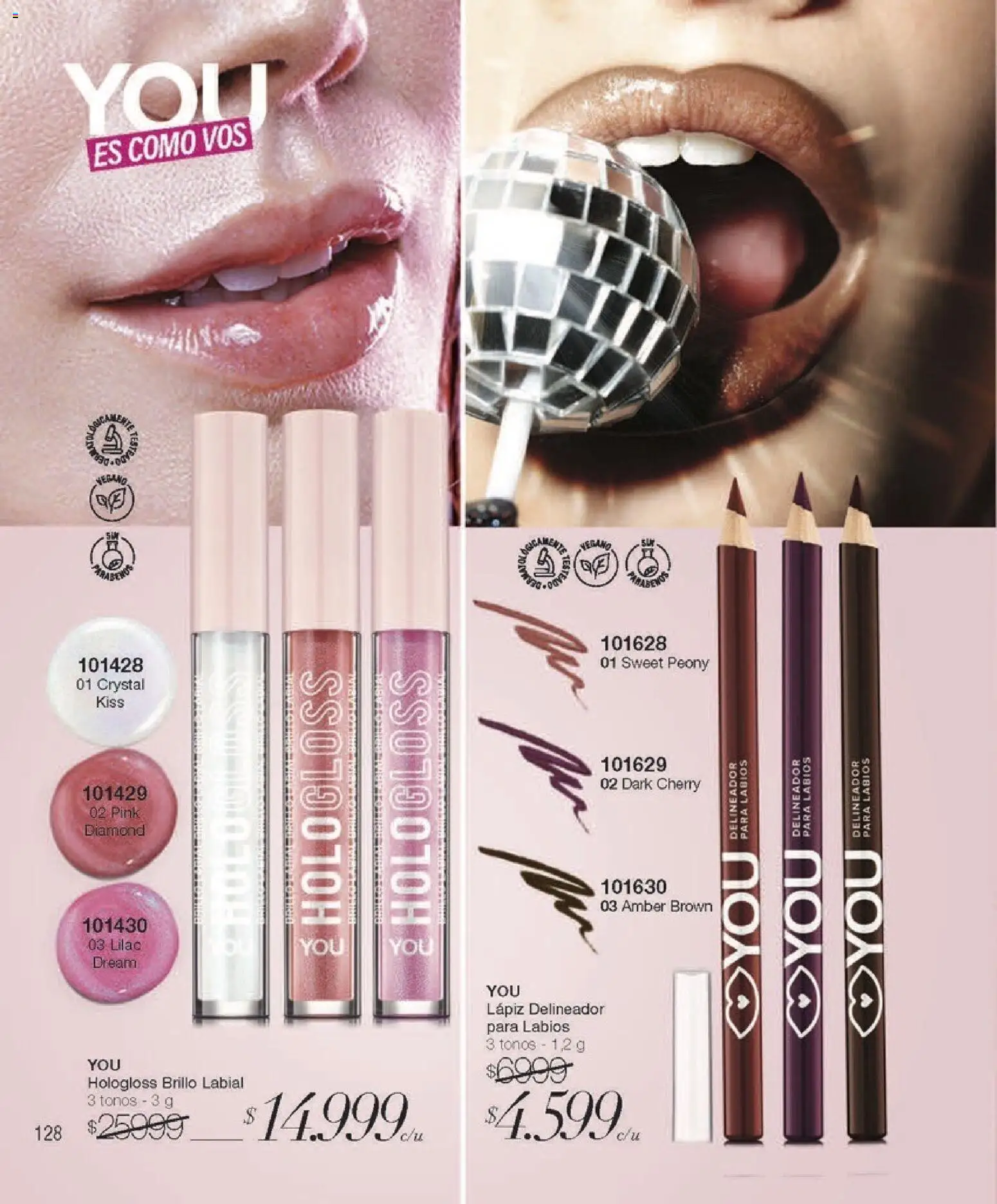 Violetta - Violetta Cosméticos │ válido desde el 18.03.2026 | Página: 128 | Productos: Delineador, Brillo