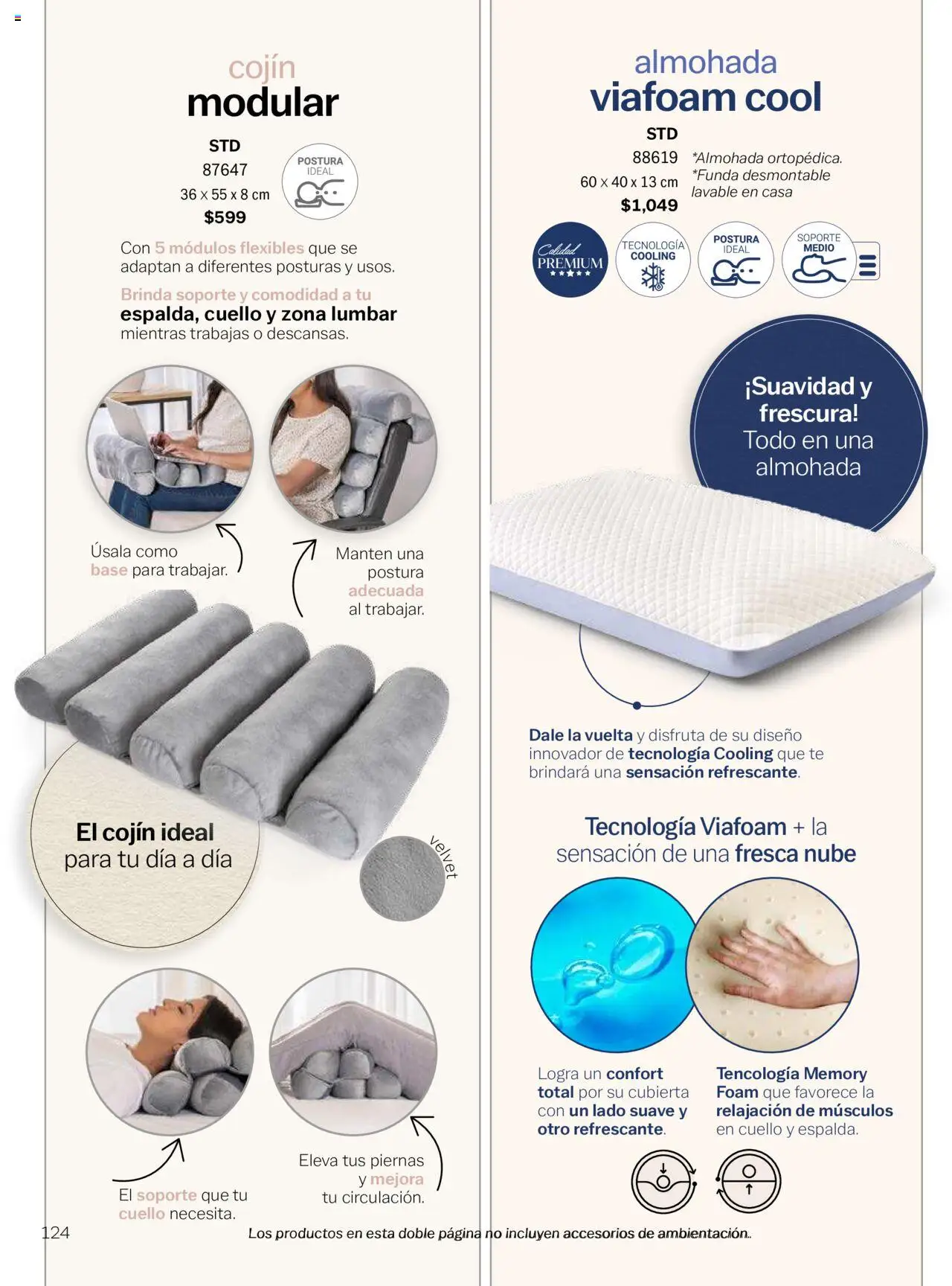 Nuevas ofertas de Vianney válidas en toda la República Mexicana desde el 15.08.2025. ¡Encuentra las mejores ofertas en Vianney - Catálogo Invierno! | Página: 126 | Productos: Almohada, Modular, Té