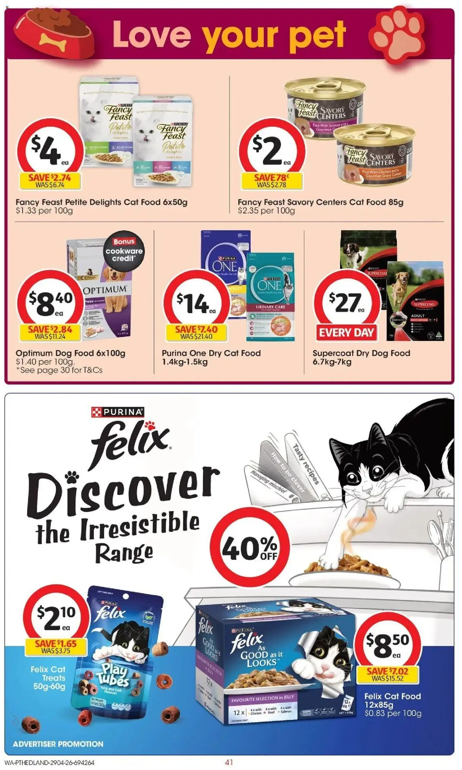 Coles catalogue - valid from 28.04.2026 | Page: 41 | Products: Crab, Cookware, Dog food, Salmon