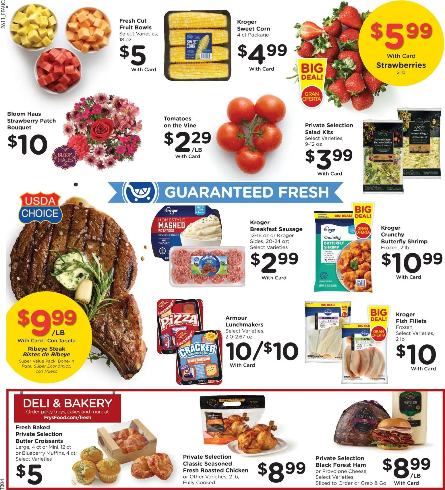 Fry's Food Weekly Ad - valid from 15.04.2026 | Page: 10 | Products: Ginger, Pizza, Fish, Salad
