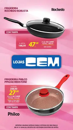 Lojas Cem - Ofertas atuais - Pré-Visualização do folheto da loja Lojas Cem, válido de 01.04.2026 | Página: 84 | Produtos: Frigideira, Carne