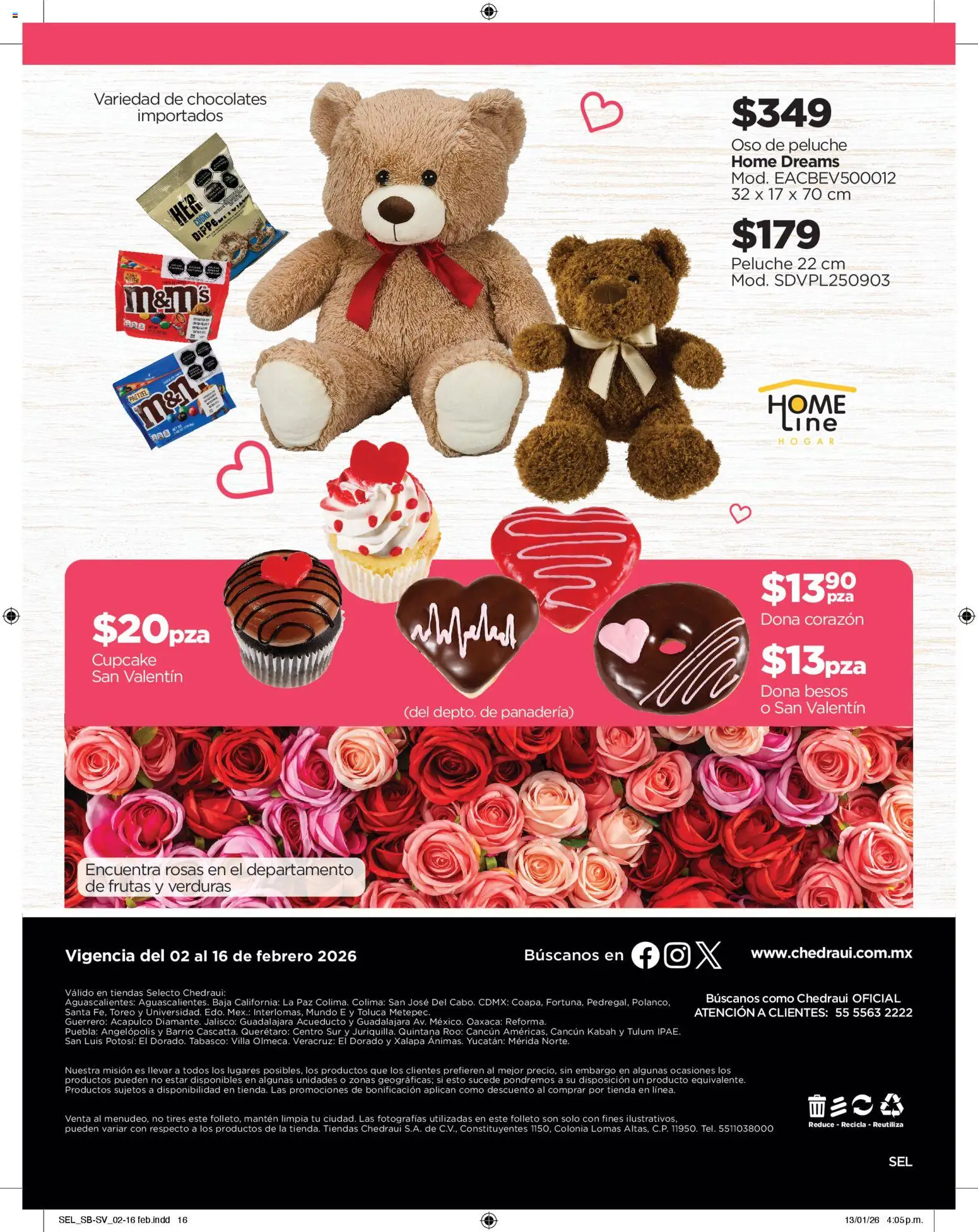 Nuevas ofertas de Chedraui válidas en toda la República Mexicana desde el 02.02.2026. ¡Encuentra las mejores ofertas en Chedraui folleto Llevarte más cuesta menos! | Página: 16
