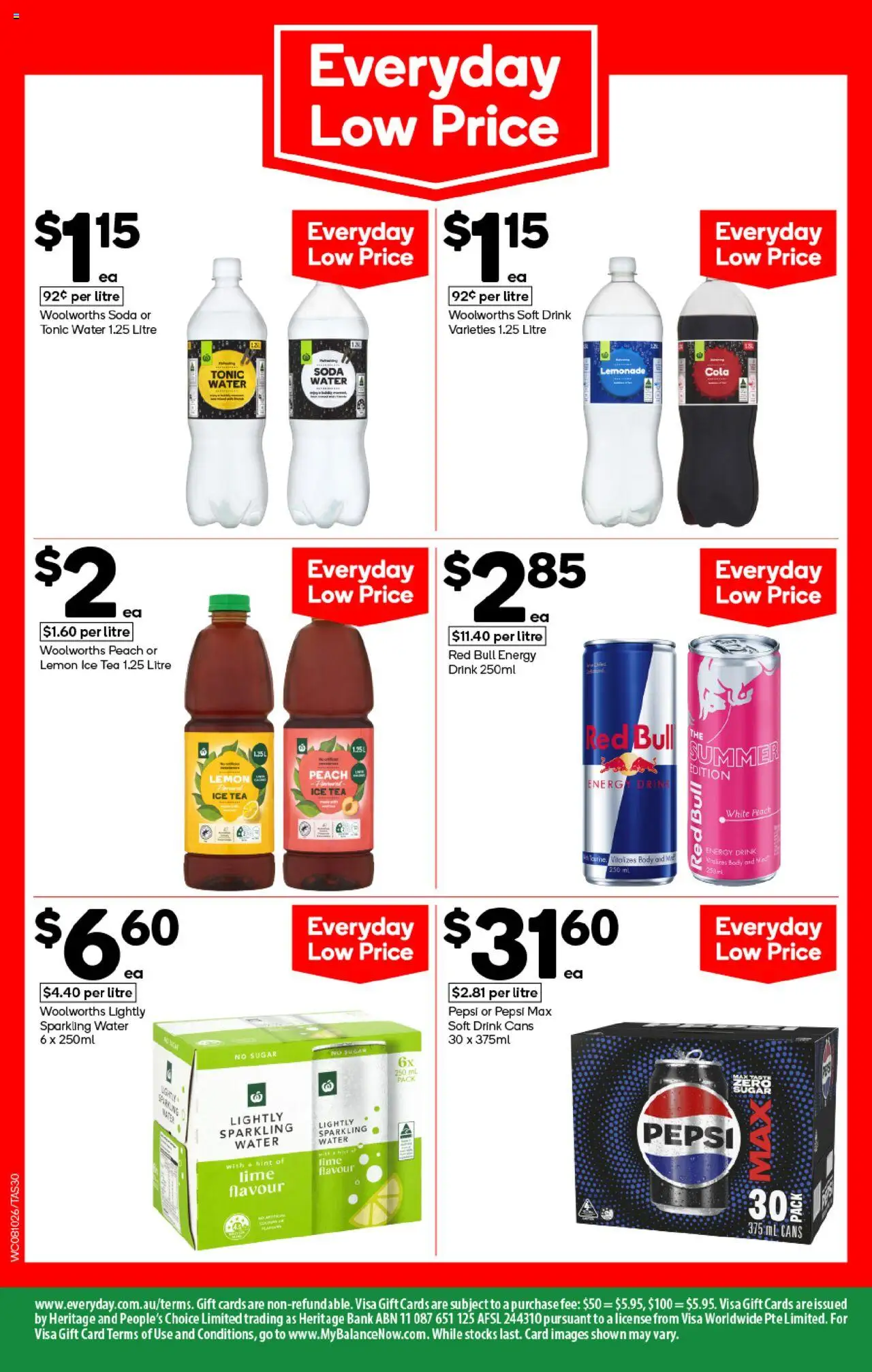 Woolworths catalogue - valid from 08.10.2025 | Page: 30 | Products: Tea, Water, Lemon, Peach