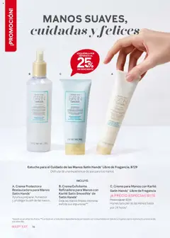 Nuevas ofertas de Mary Kay válidas en toda la República Mexicana desde el 01.09.2025. ¡Encuentra las mejores ofertas en Crema para Manos con Karité Satin Hands Libre de Fragancia, Humecta la piel de las manos hasta por 24 horas*.! | Página: 70