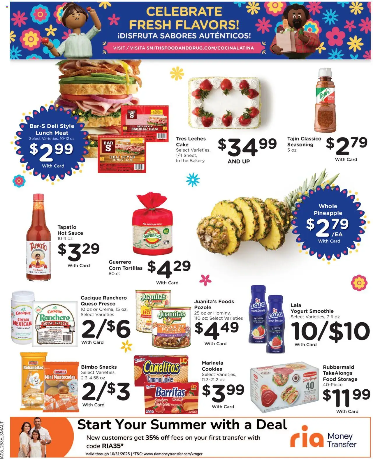 Smith's Weekly Ad - valid from 08.10.2025 | Page: 20 | Products: Bakery, Yogurt, Ham, Sauce