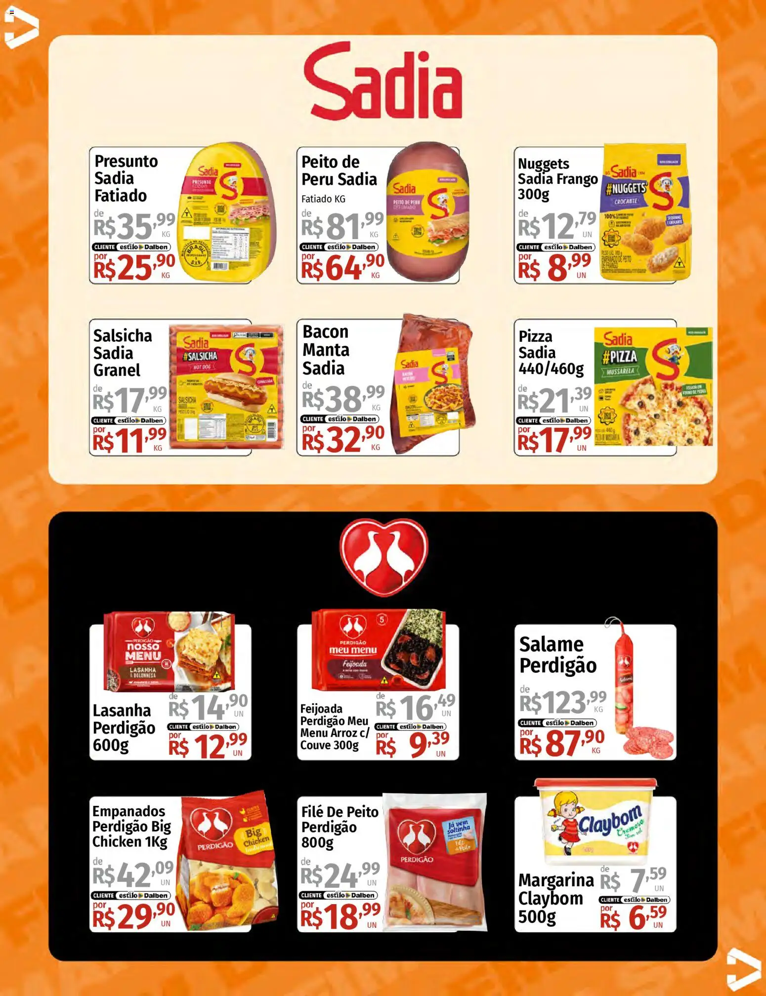 Supermercado Dalben Folheto - válido de 20.03.2026 | Página: 11 | Produtos: Pizza, Peito de peru, Arroz, Margarina