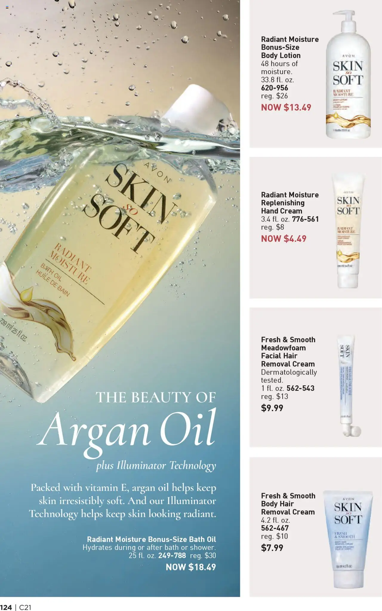 Avon Brochure - valid from 08.10.2025 | Page: 124 | Products: Vitamin, Bath, Oil, Hand cream