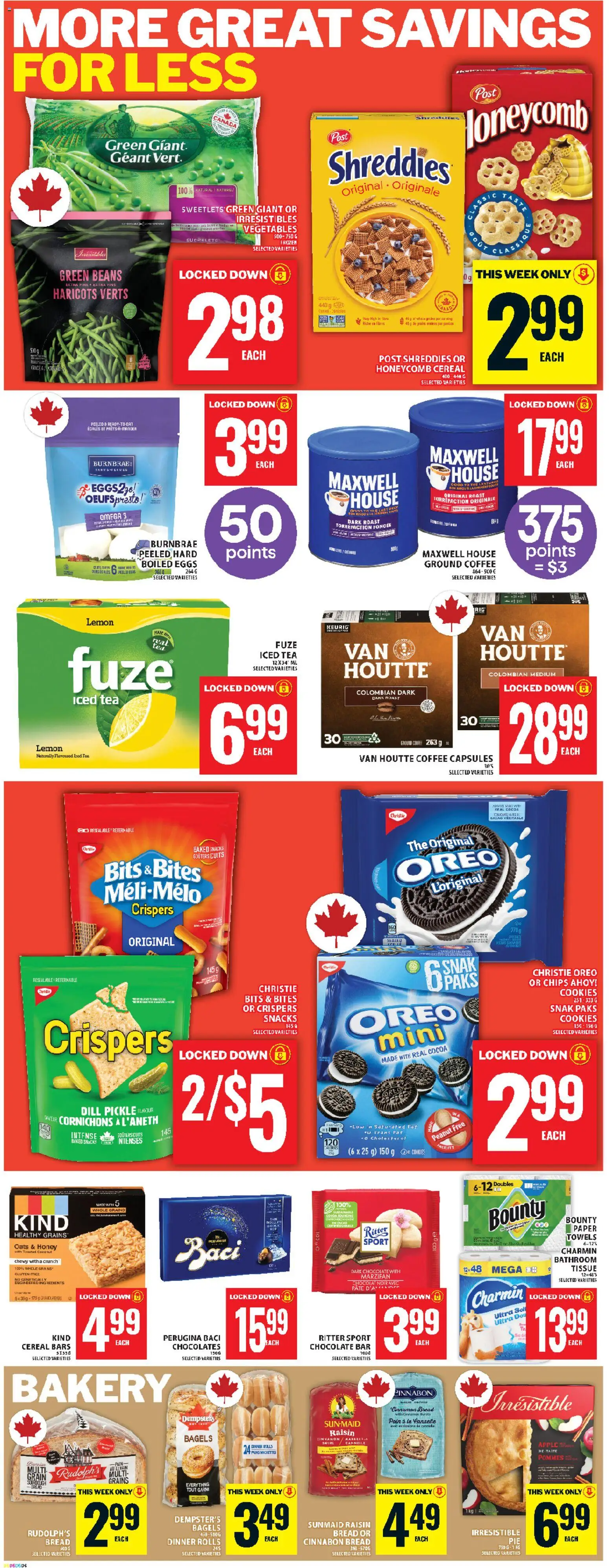 Food Basics flyer valid from 11.12.2025 | Page: 10 | Products: Cookies, Bakery, Coffee, Chocolate