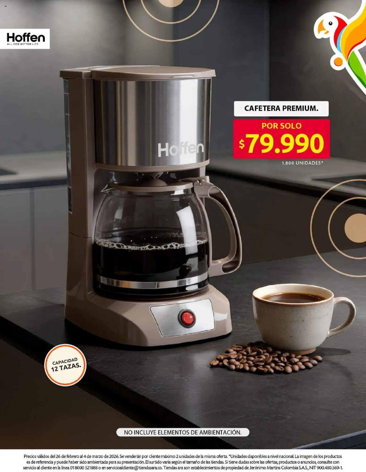 Ara revista - valida desde el 26.02.2026 | Página: 6 | Productos: Cafetera, Sobre