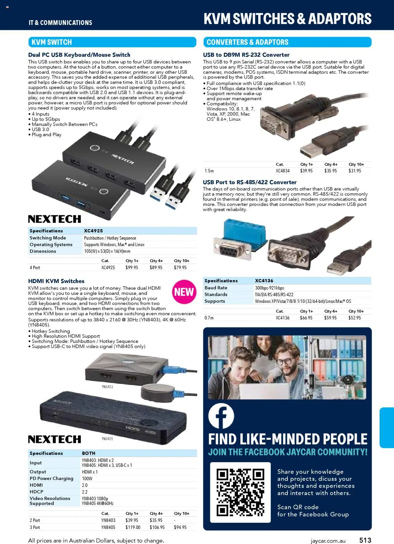 Jaycar catalogue - valid from 09.07.2025 | Page: 513 | Products: Digital, Pc, Computer, Converter