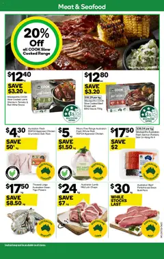 Woolworths catalogue - valid from 23.07.2025 | Page: 25 | Products: Lamb, Meat, Prawns, Salmon