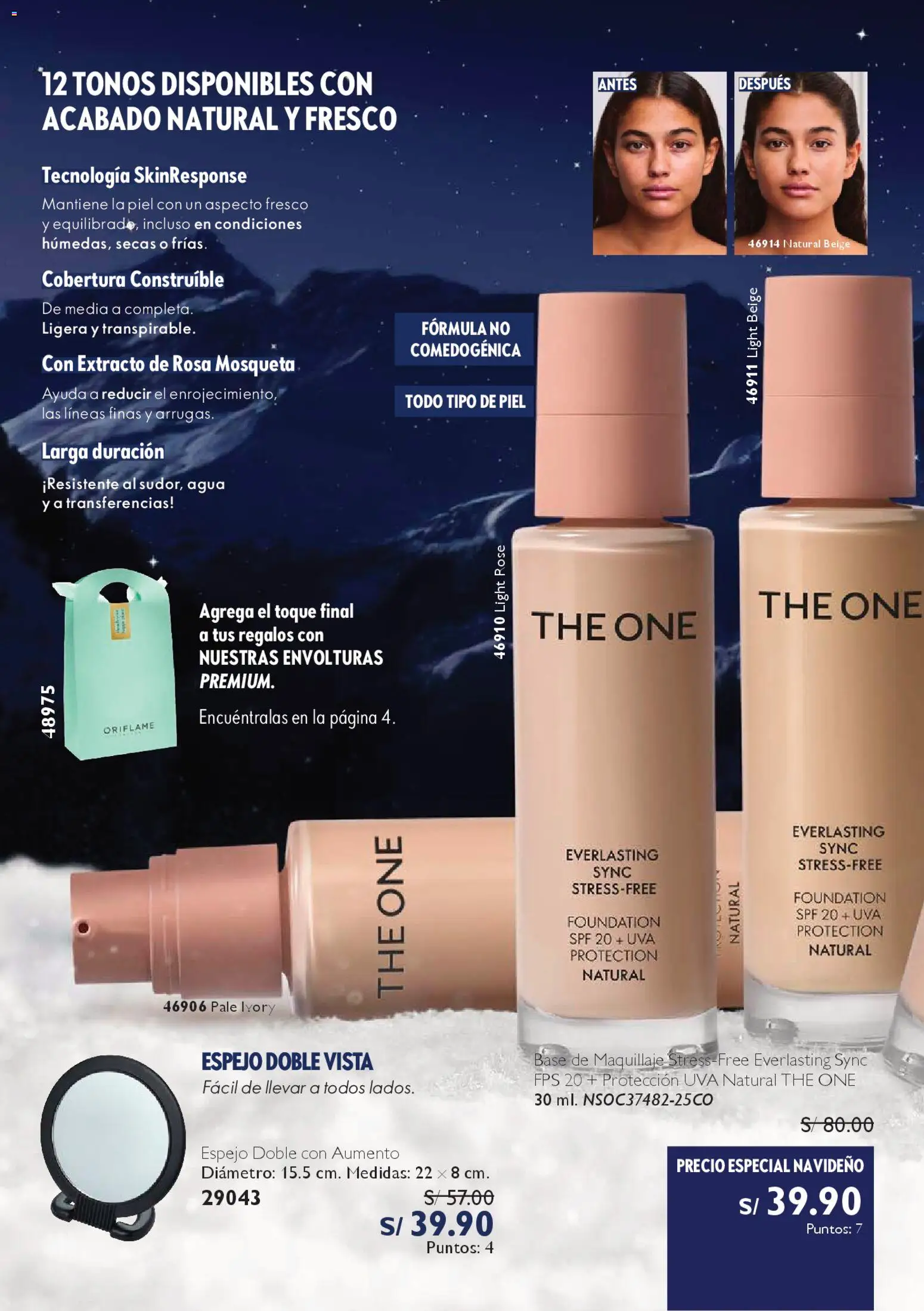 Catálogo Oriflame válido desde 06.12.2025 | Página: 42 | Productos: Espejo, Maquillaje