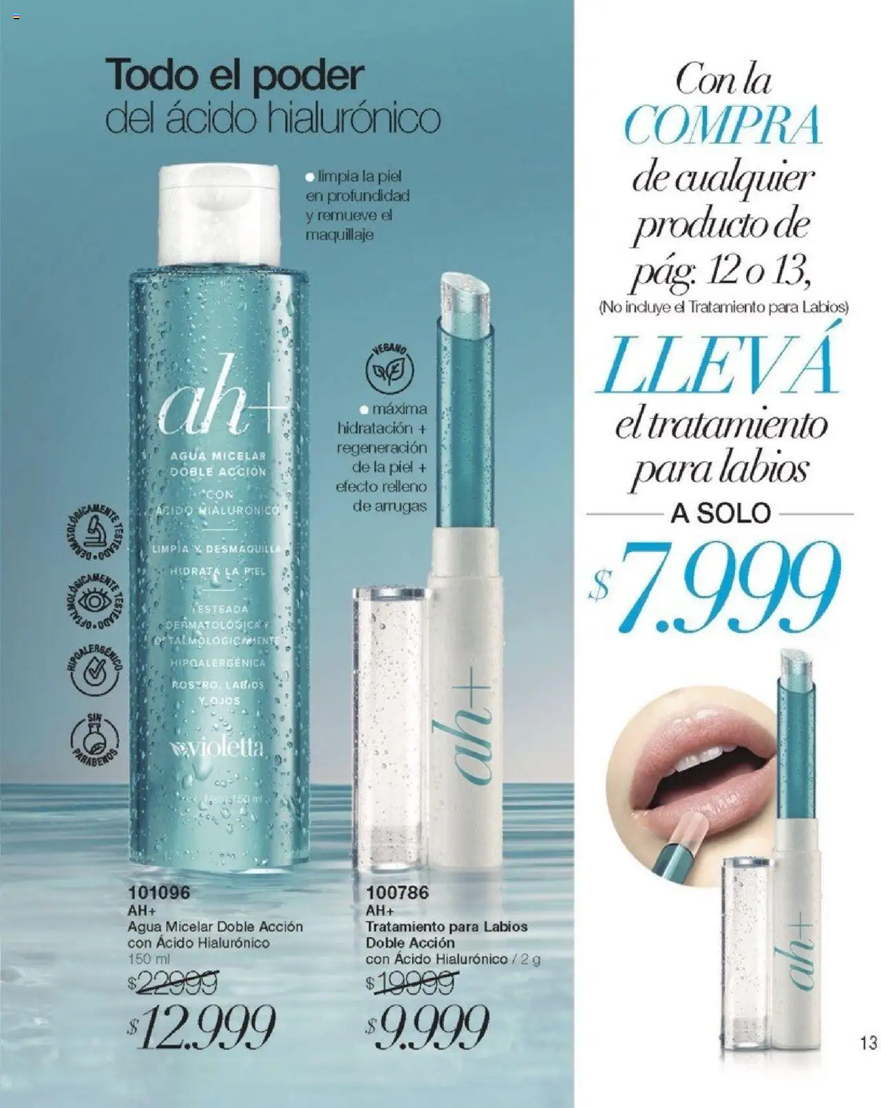 Violetta catálogo │ válido desde el 16.05.2025 | Página: 13 | Productos: Maquillaje, Agua