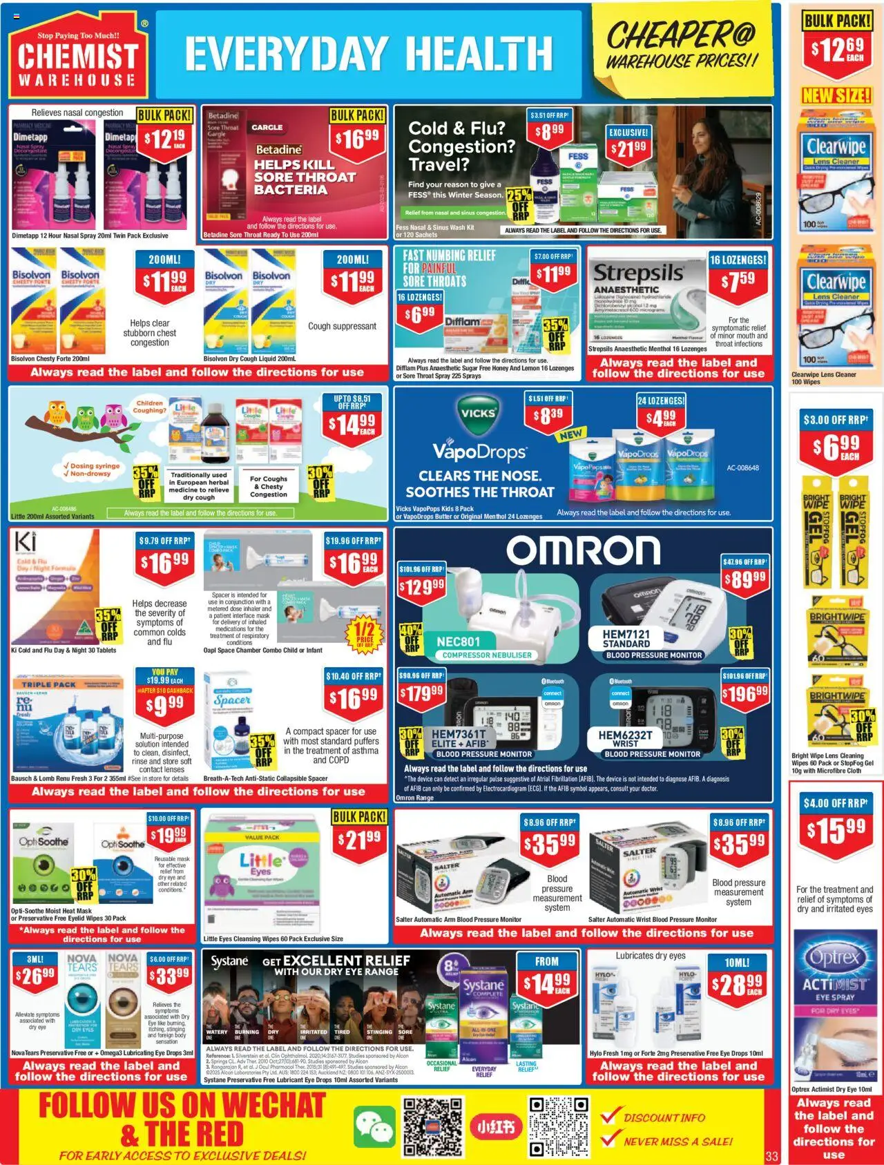 Chemist Warehouse catalogue - valid from 21.08.2025 | Page: 33 | Products: Cloth, Cleaner, Nasal spray, Iron