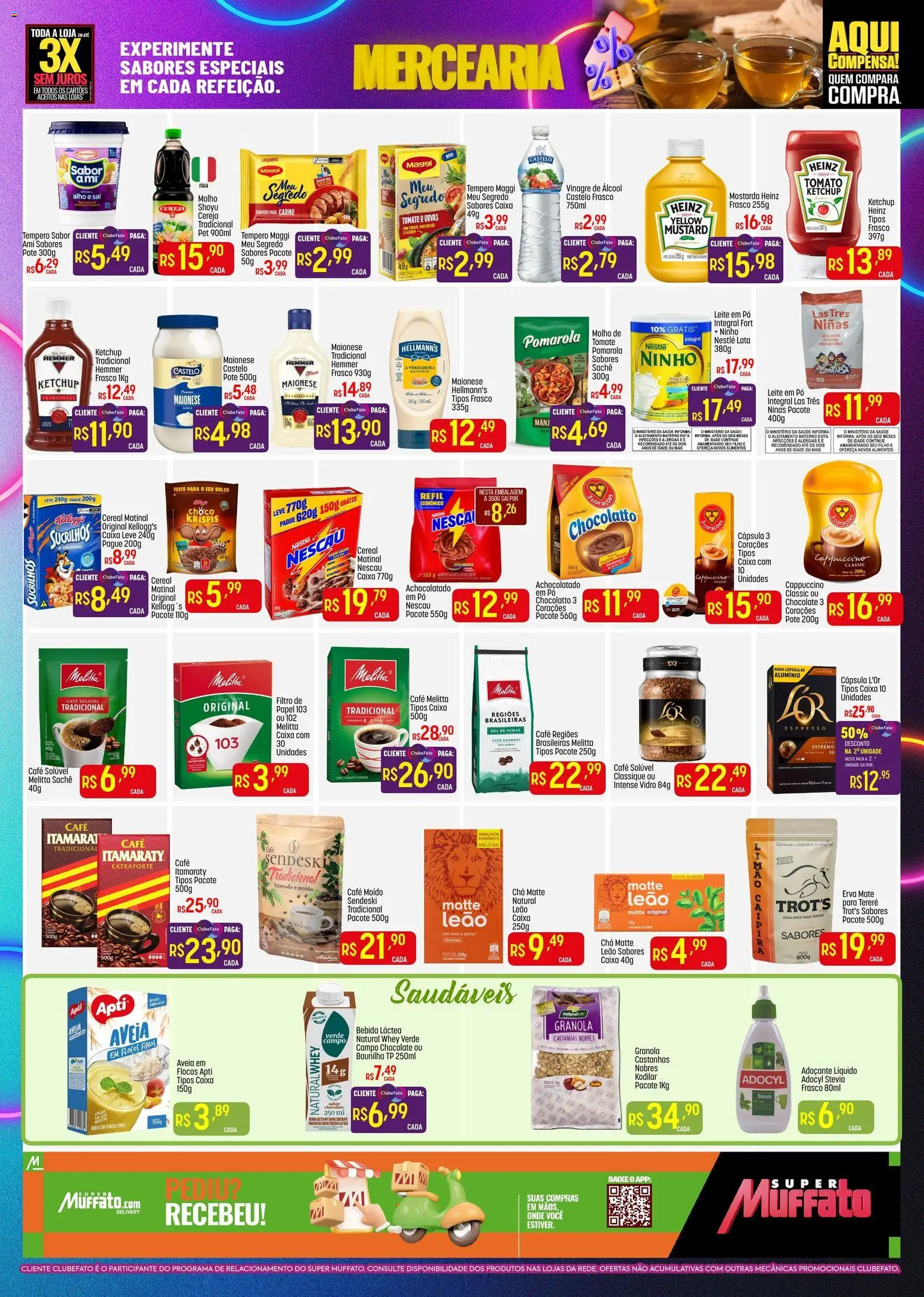 Super Muffato Folheto - válido de 06.04.2026 | Página: 3 | Produtos: Pó, Café, Ketchup, Leite em pó