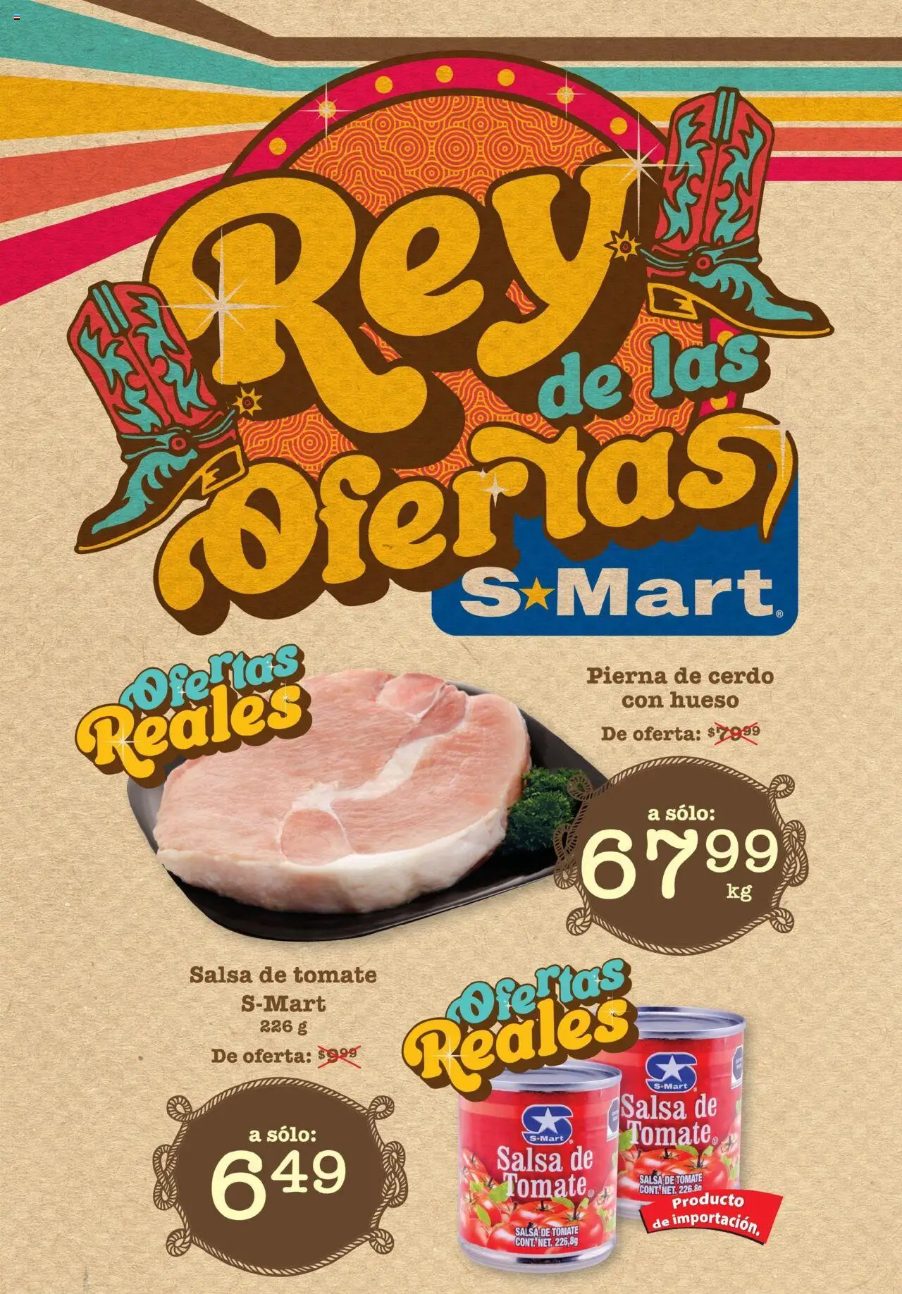 Nuevas ofertas de S-Mart válidas en toda la República Mexicana desde el 05.08.2025. ¡Encuentra las mejores ofertas en S-Mart - Folleto de Feria - Matamoros! | Página: 1 | Productos: Tomate, Cerdo, Salsa de tomate