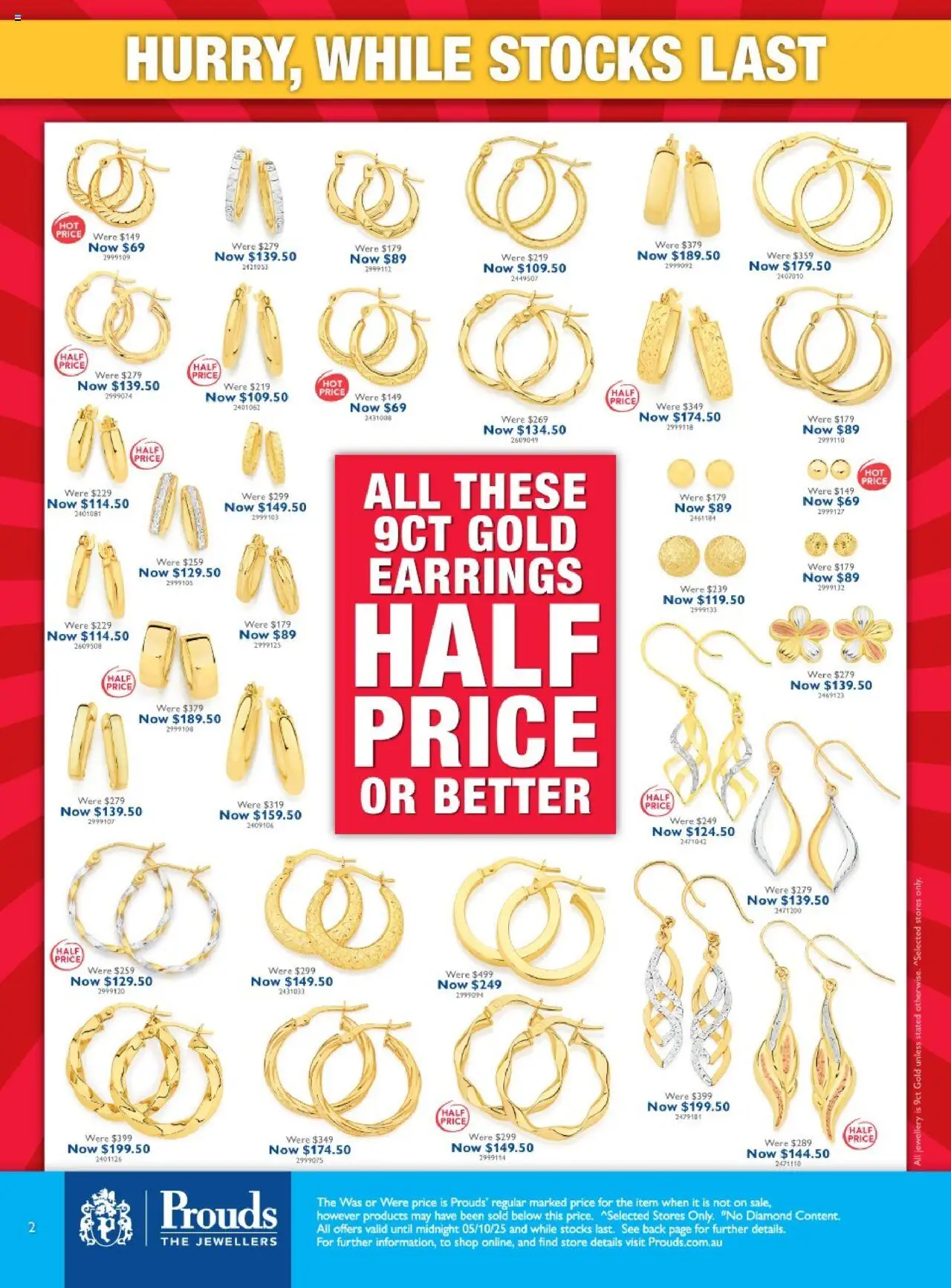 Prouds The Jewellers catalogue - valid from 08.09.2025 | Page: 2 | Products: Diamond, Earrings, Jewellery