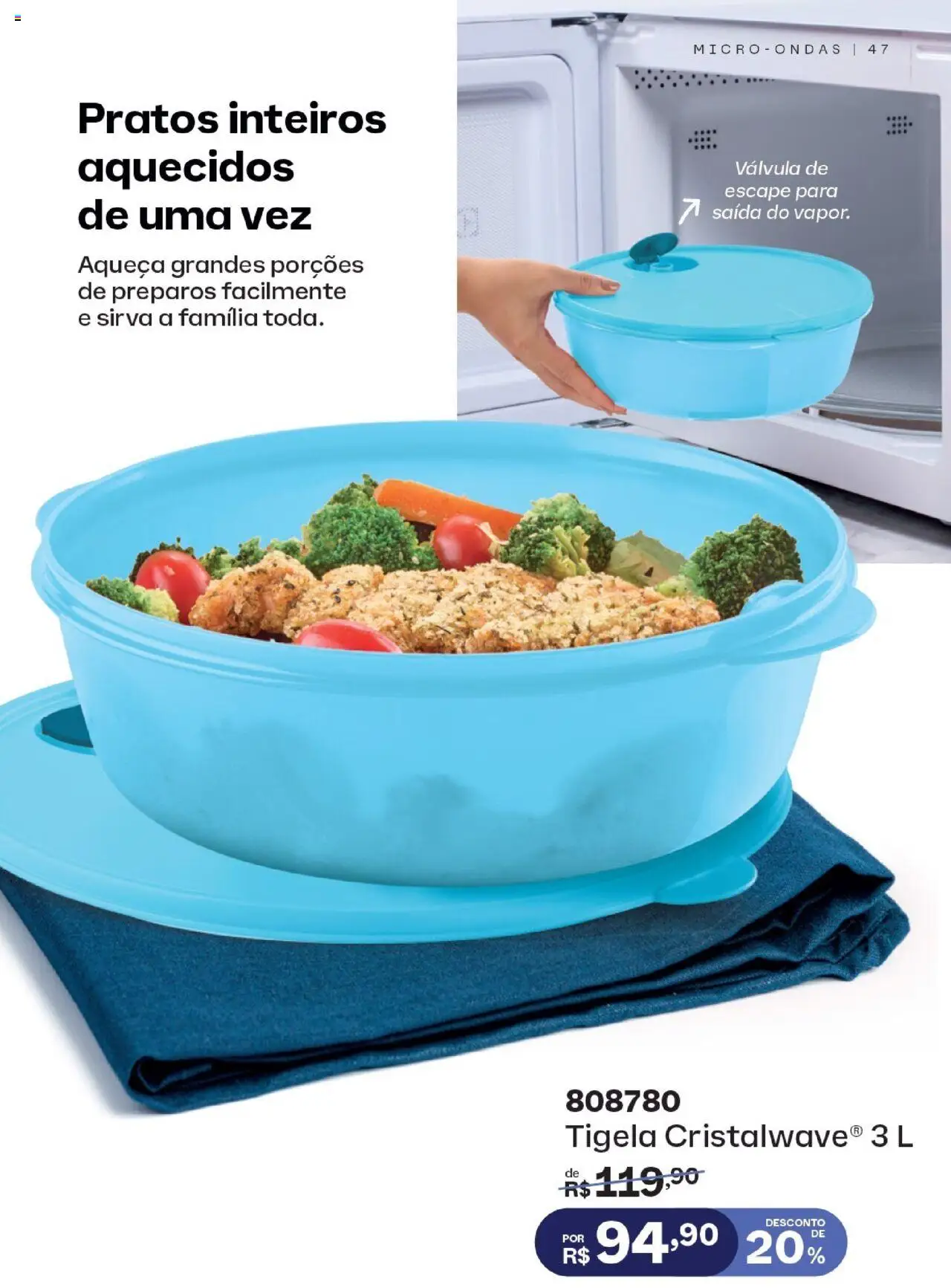 Tupperware Folheto - válido de 01.09.2025 | Página: 47 | Produtos: Microondas, Tigela
