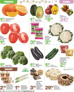 Preview of Highland Farms weekly flyer / circulaire from shop Highland Farms valid from 27.12.2025 | Page: 2 | Products: Potatoes, Bread, Oranges, Tomatoes