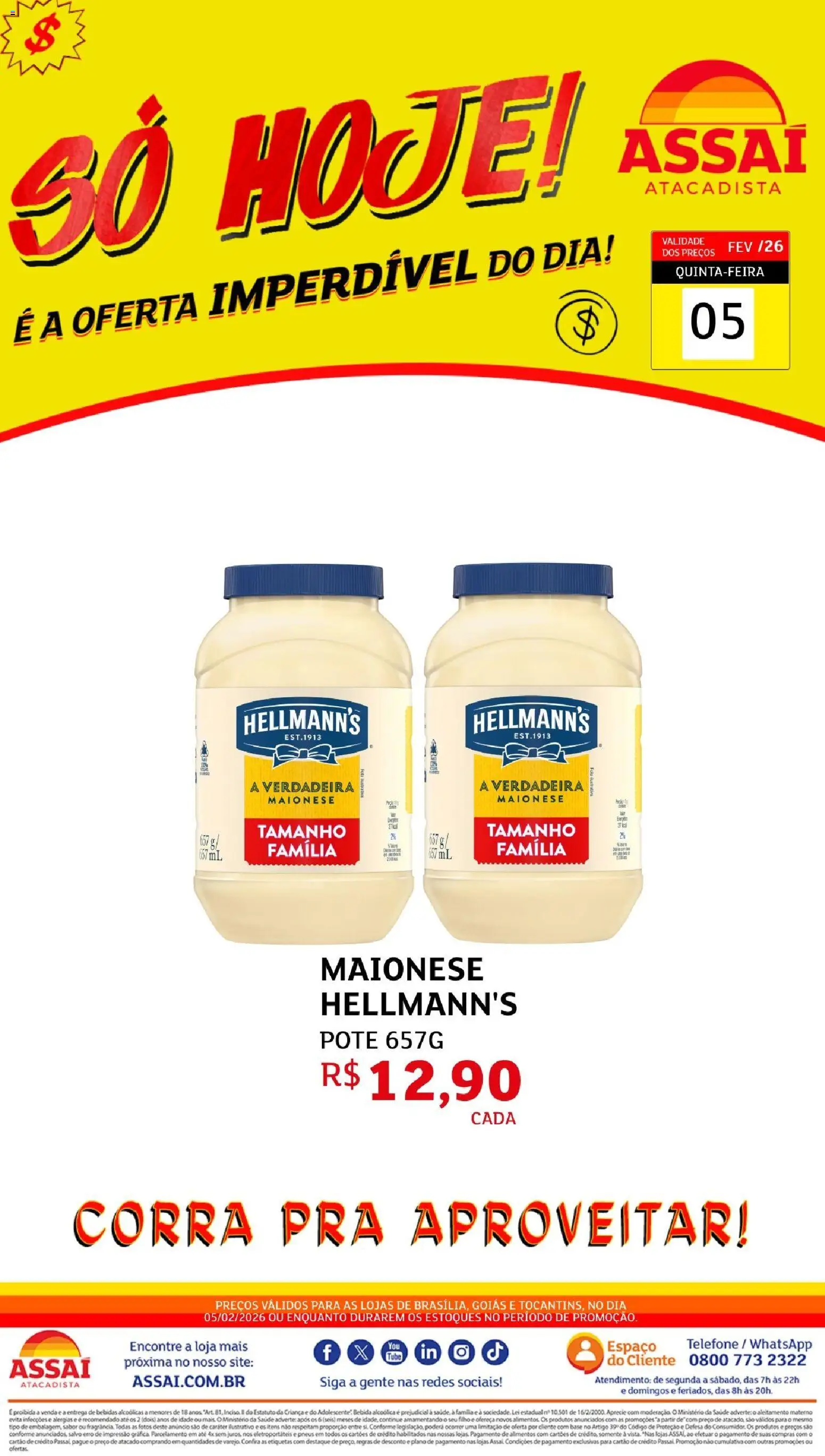 Assaí Atacadista Folheto - válido de 05.02.2026 | Página: 1