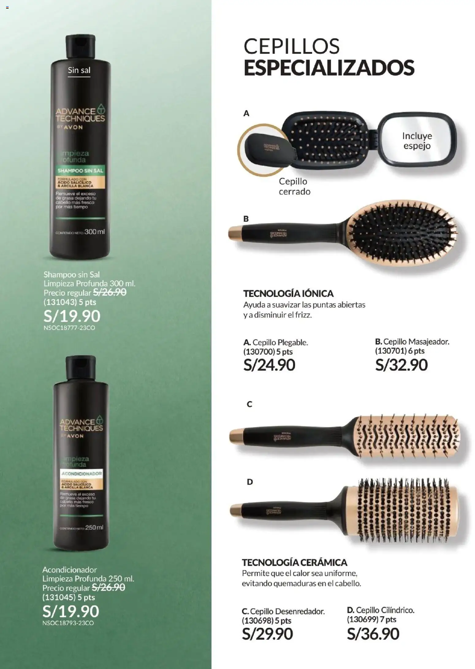 Catálogo Avon válido desde 15.11.2025 | Página: 159 | Productos: Shampoo, Acondicionador, Espejo