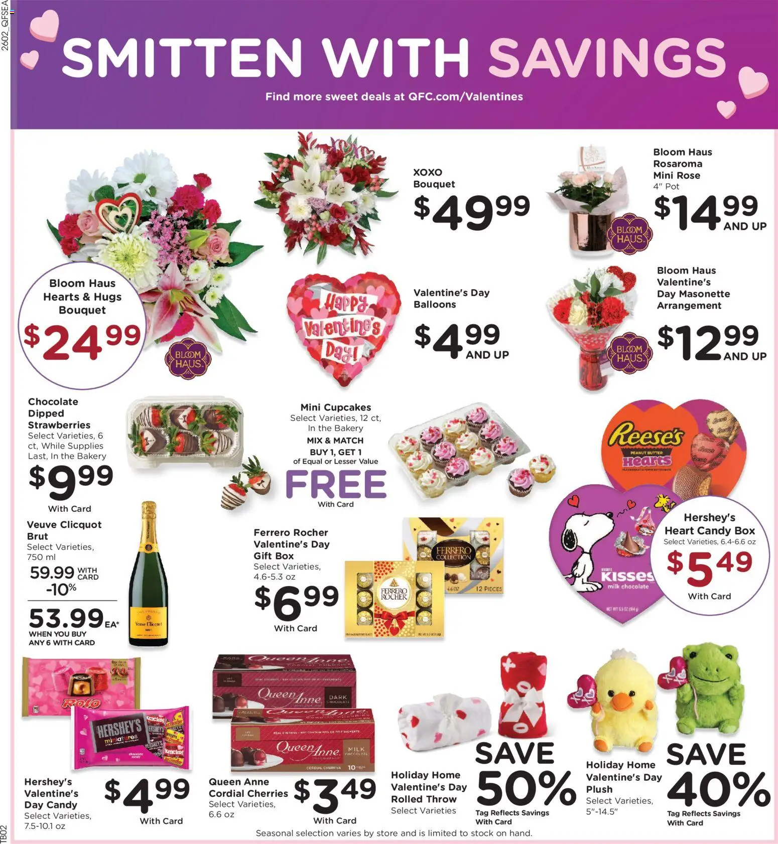 QFC Weekly Ad - WA - valid from 11.02.2026 | Page: 3 | Products: Bakery, Cherries, Box, Milk