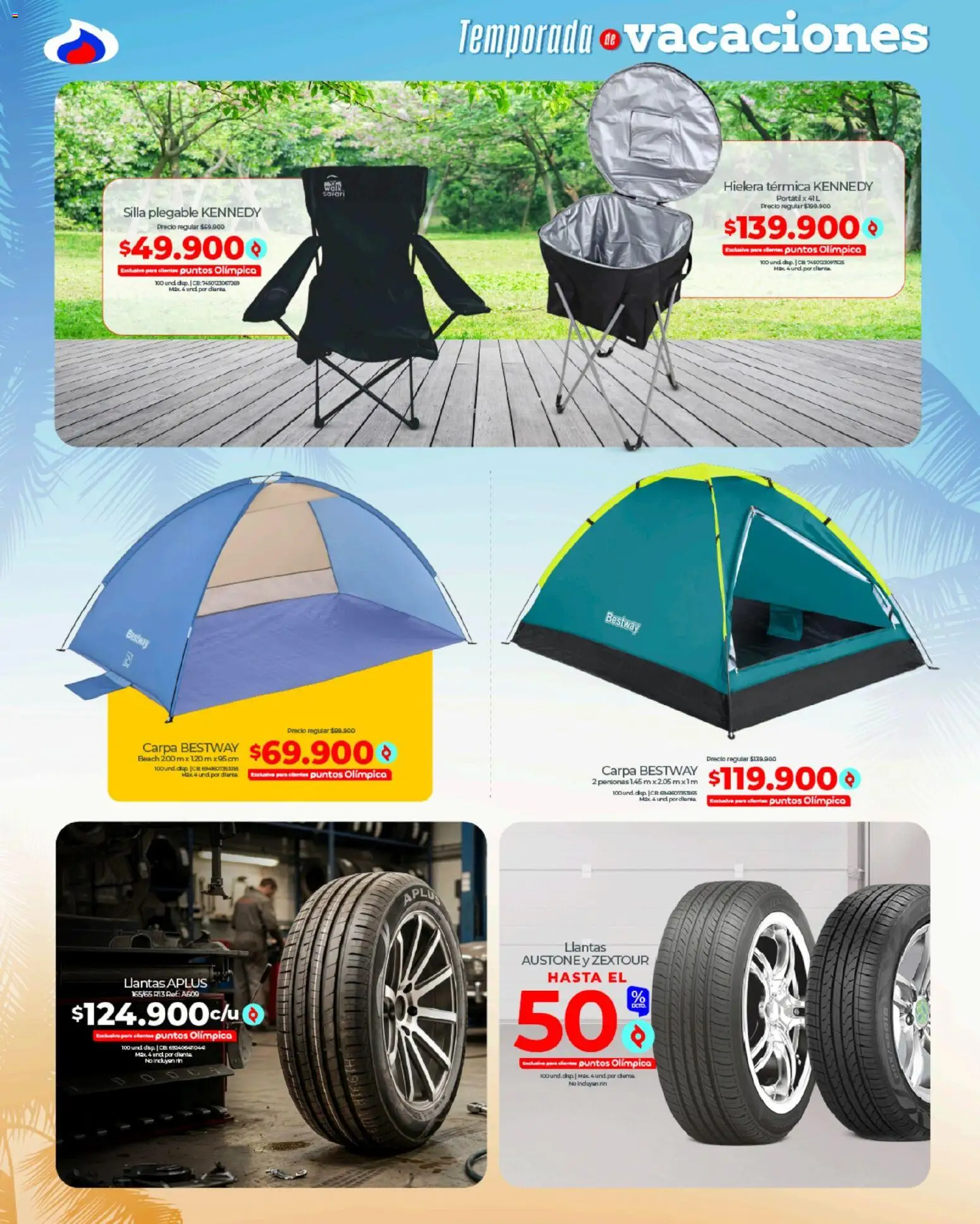 Olímpica catálogo revista - valida desde el 17.03.2026 | Página: 3 | Productos: Carpa, Silla