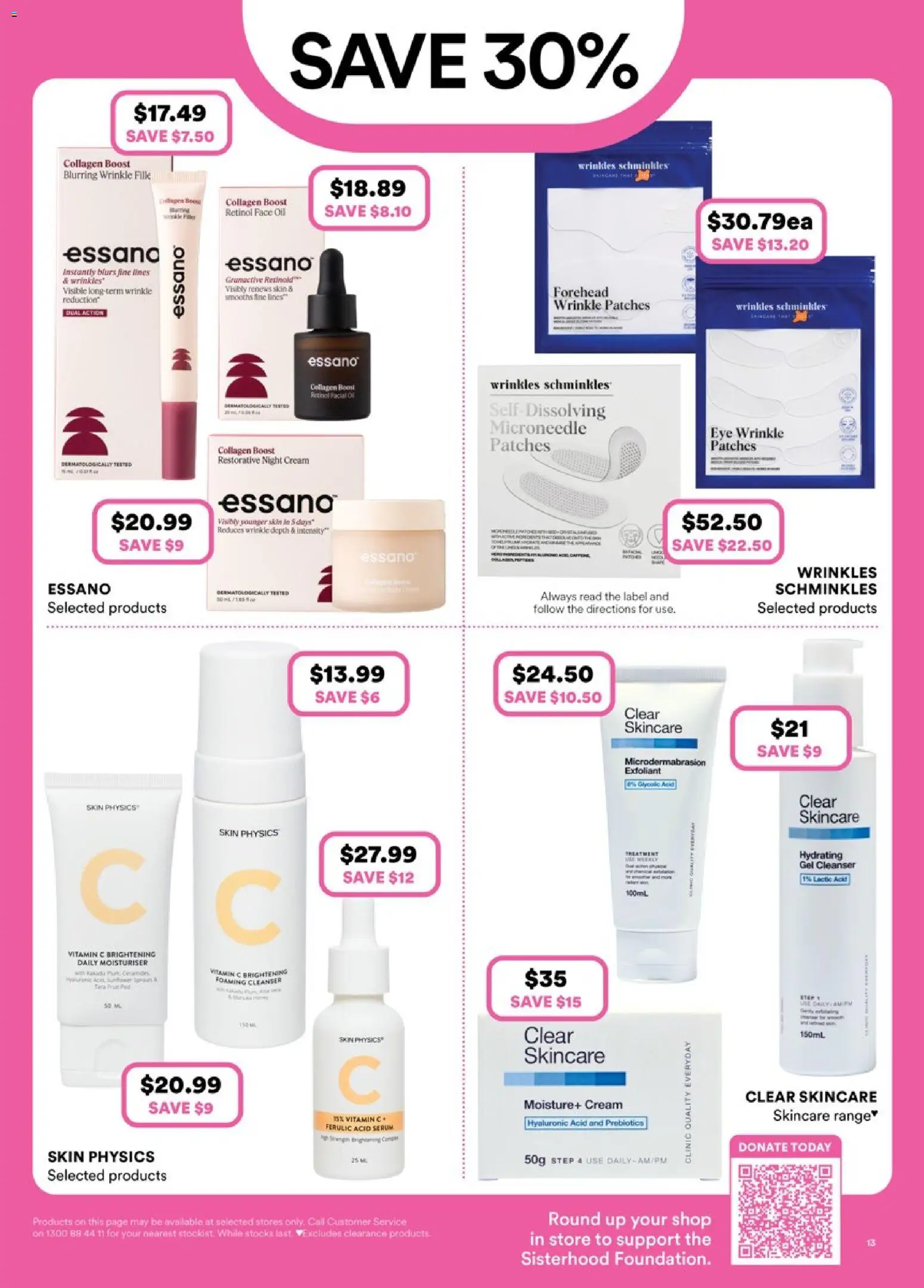 Priceline Pharmacy catalogue - valid from 23.04.2026 | Page: 13 | Products: Moisturiser, Collagen, Night cream, Retinol