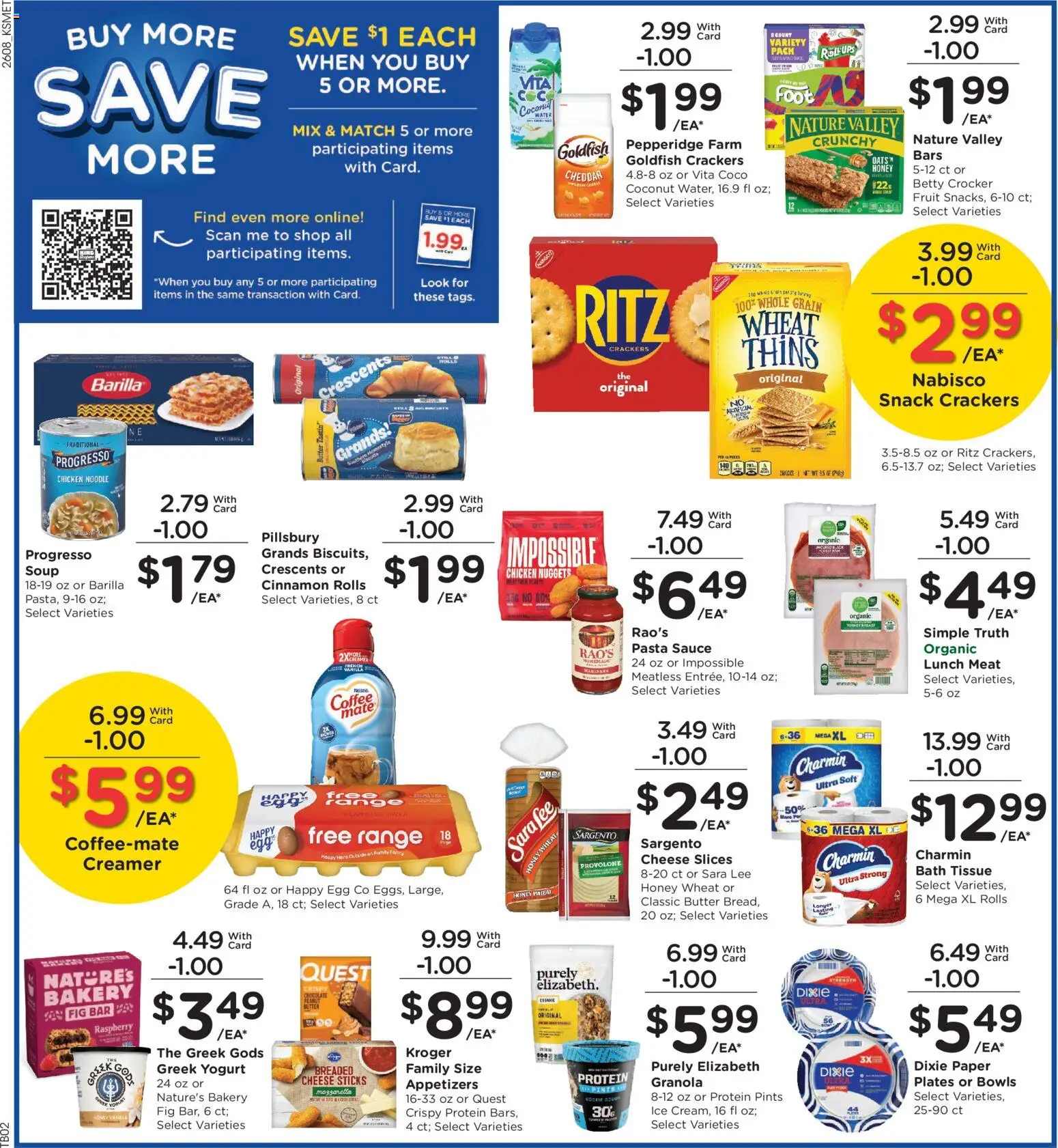 King Soopers Weekly Ad - valid from 25.03.2026 | Page: 4 | Products: Butter, Cheese, Sauce, Raspberry
