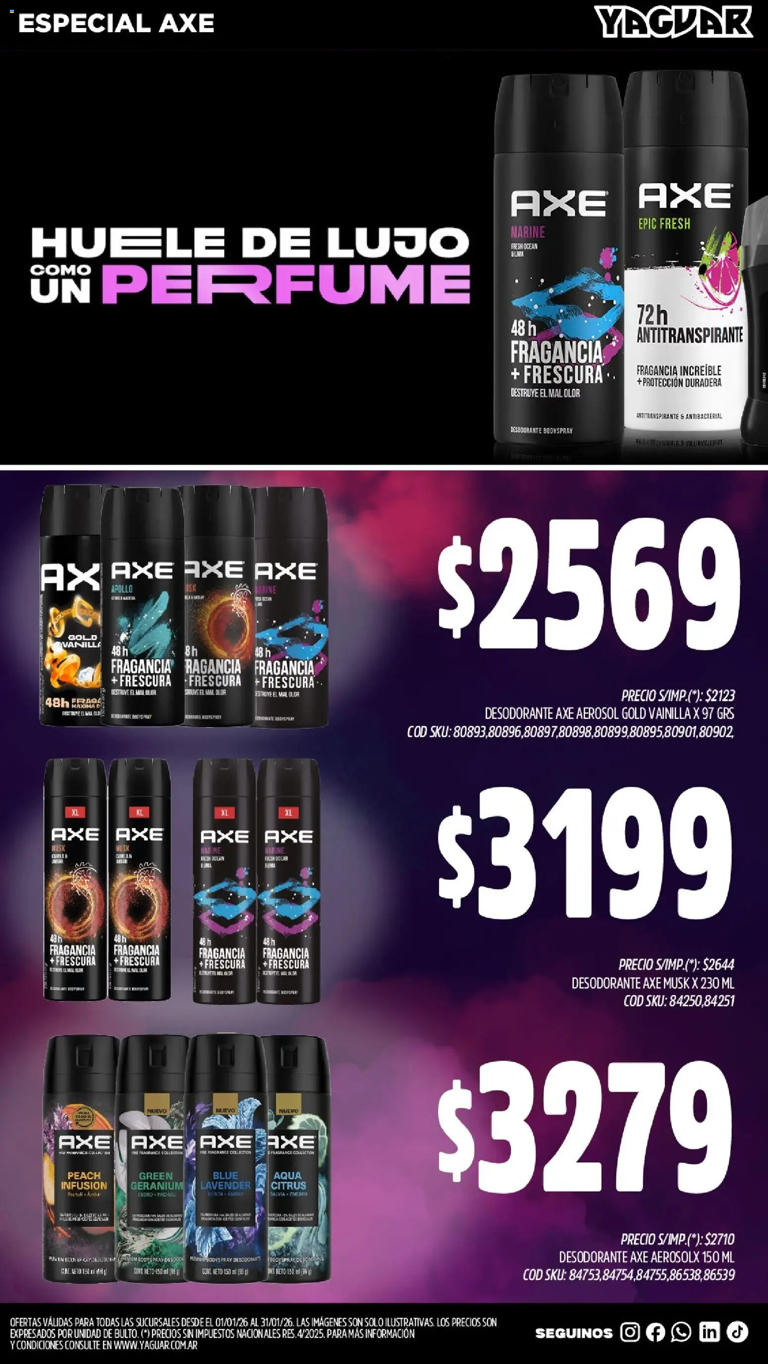 Yaguar - Aliados de tu bolsillo │ válido desde el 01.01.2026 | Página: 6 | Productos: Perfume, Fragancia, Antitranspirante, Sales