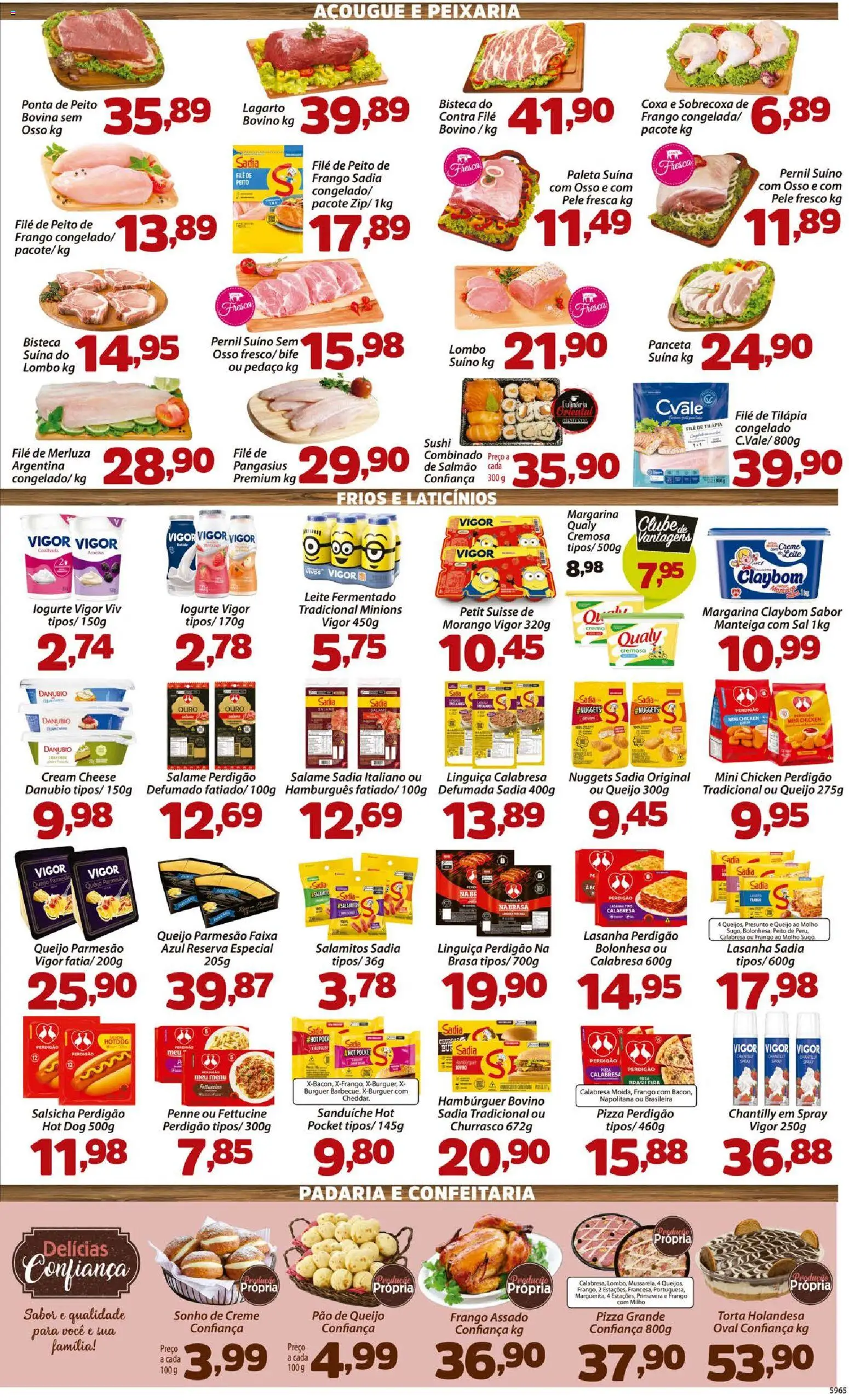 Confiança Folheto - válido de 24.04.2026 | Página: 3 | Produtos: Manteiga, Lasanha, Peito de frango, Ameixa