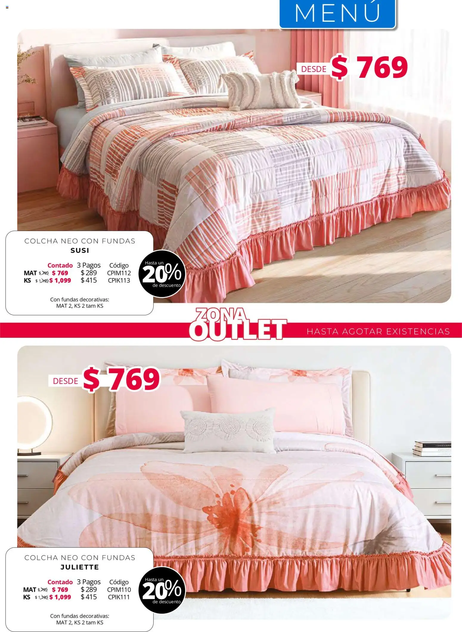 Nuevas ofertas de Colchas Concord válidas en toda la República Mexicana desde el 01.05.2026. ¡Encuentra las mejores ofertas en Colchas Concord catálogo! | Página: 226