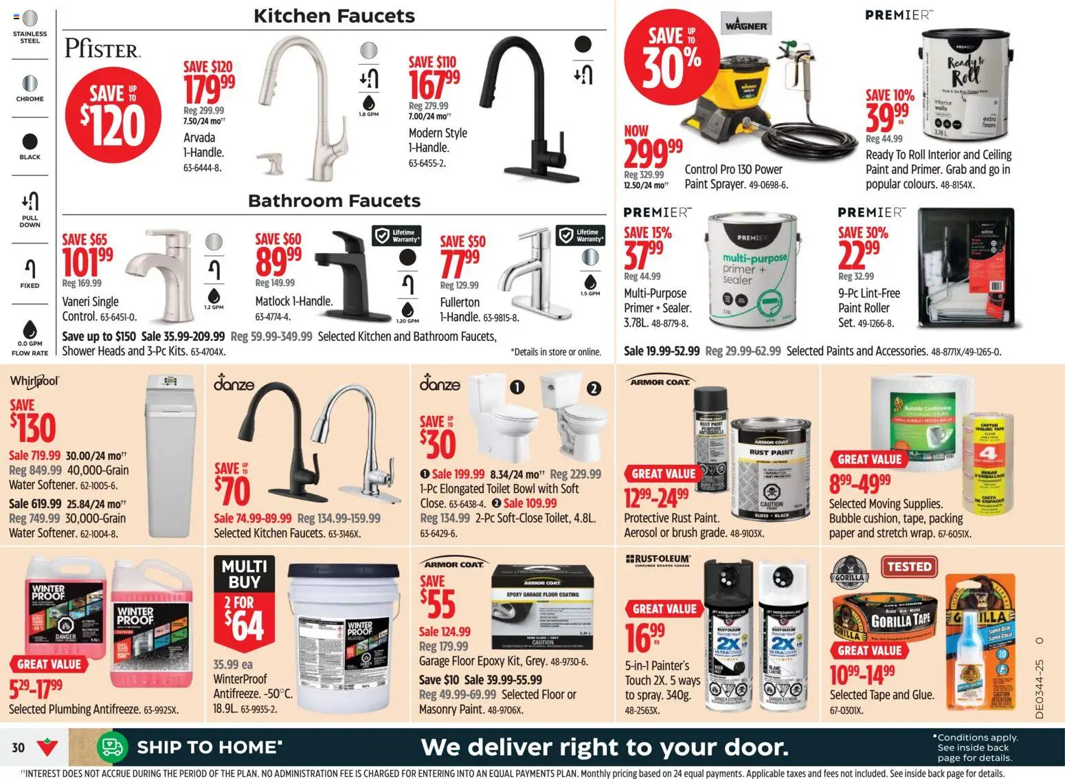 Canadian Tire flyer valid from 23.10.2025 | Page: 30 | Products: Brush, Shower, Coat