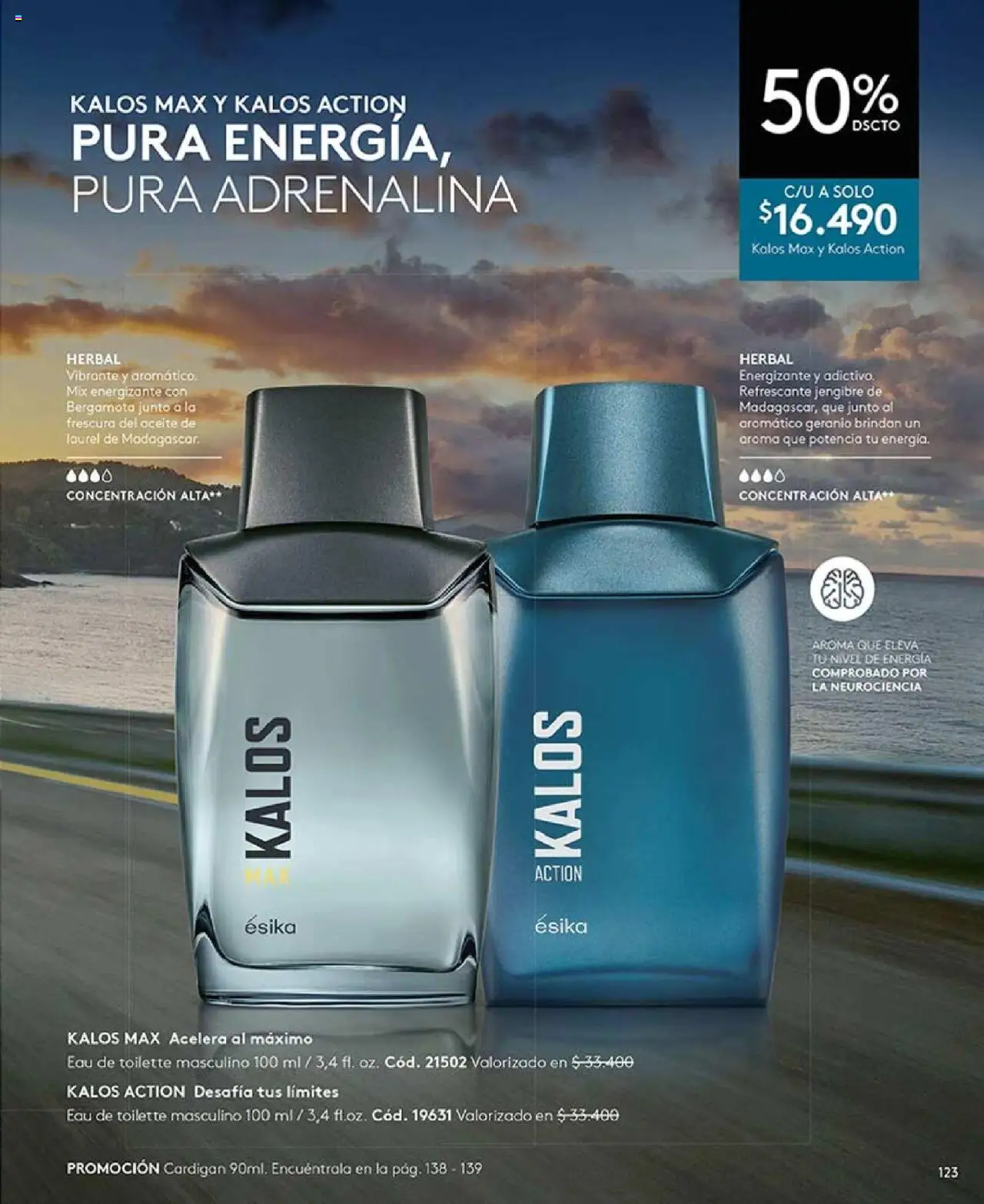 Catálogo Ésika Campaña 13 │ válido desde el 29.07.2025 | Página: 123 | Productos: Eau de toilette, Cardigan, Jengibre, Aceite