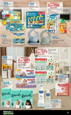 Vista previa de Walmart Express folleto Halloween, nuevo folleto de la tienda, válido en México a partir del 14.10.2025 | Página: 17 | Productos: Pera, Manzana, Toallitas húmedas, Baño