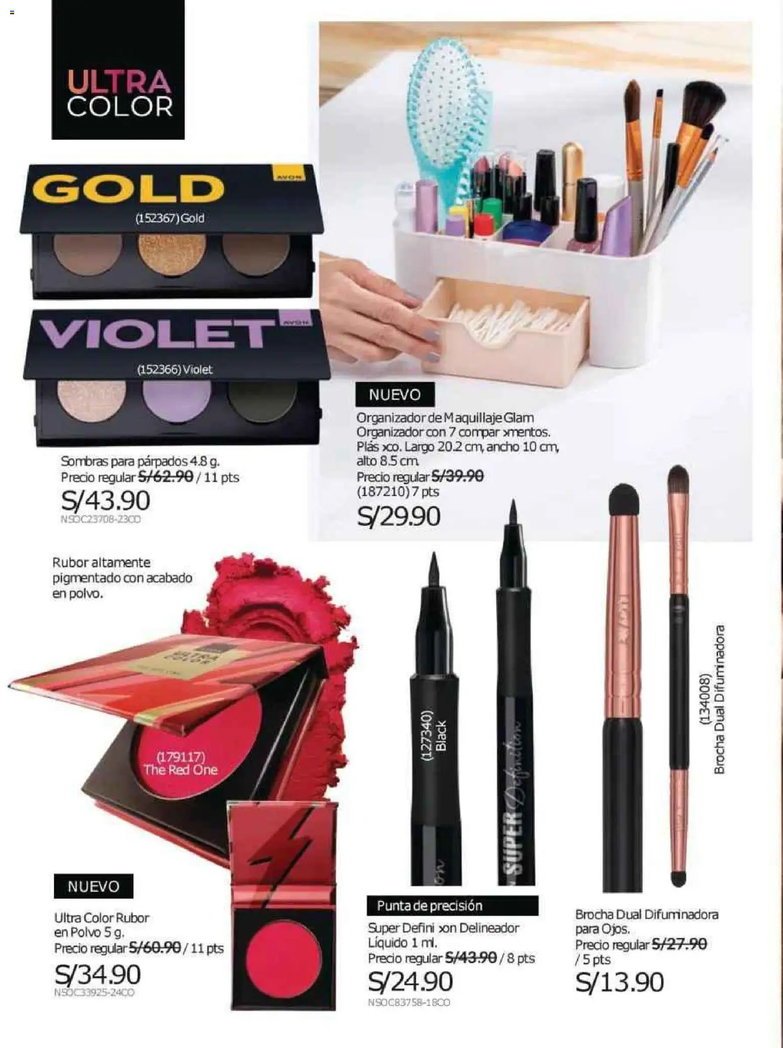 Catálogo Avon válido desde 12.10.2025 | Página: 38 | Productos: Brocha, Maquillaje, Polvo, Rubor