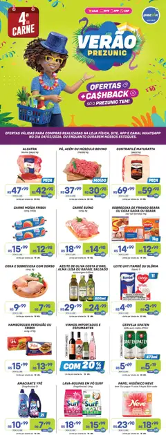 Encarte Quarta da Carne Prezunic - Pré-Visualização do folheto da loja Prezunic, válido de 04.02.2026