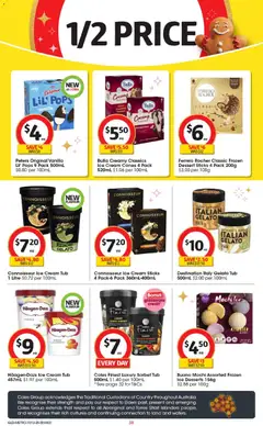 Preview of Coles Catalogue QLD North - valid from 10.12.2025 | Page: 39 | Products: Glassware, Cream, Ice cream, Raspberry
