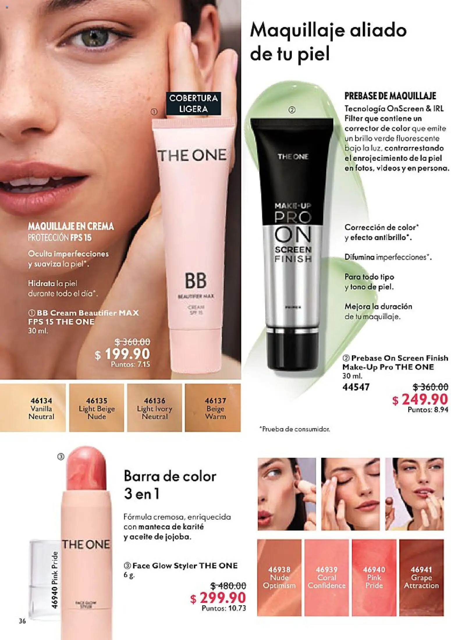 Nuevas ofertas de Oriflame válidas en toda la República Mexicana desde el 14.02.2026. ¡Encuentra las mejores ofertas en Oriflame campaña 3 2026! | Página: 36 | Productos: Brillo, Aceite, Barra, Corrector