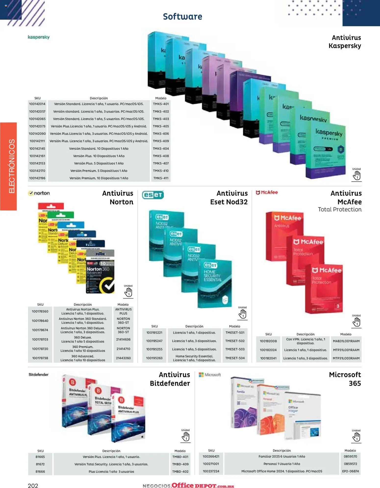 Nuevas ofertas de Office Depot válidas en toda la República Mexicana desde el 12.01.2026. ¡Encuentra las mejores ofertas en Office Depot catálogo 2026! | Página: 204