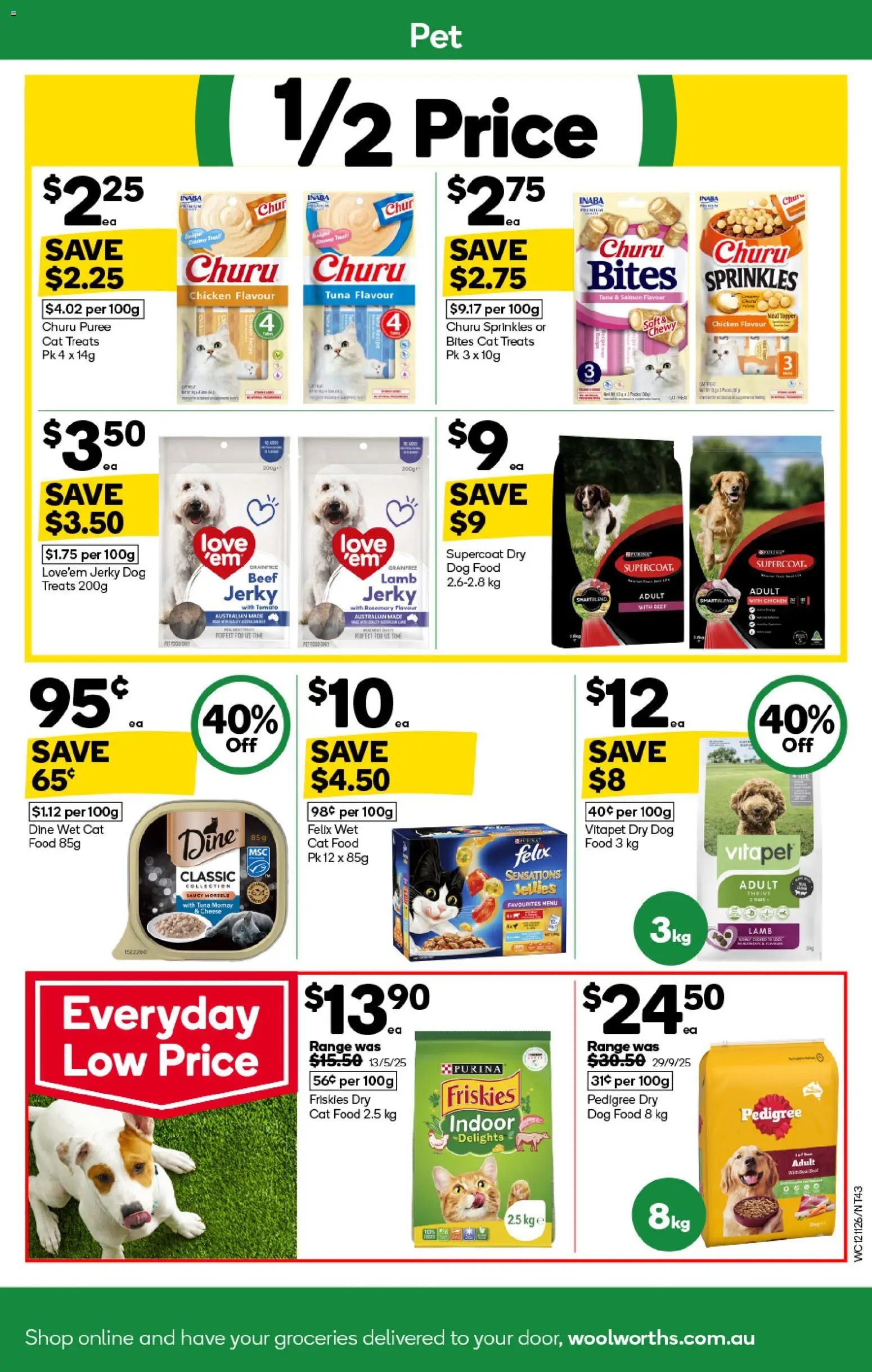 Woolworths catalogue - valid from 12.11.2025 | Page: 43 | Products: Cheese, Lamb, Beef, Tuna