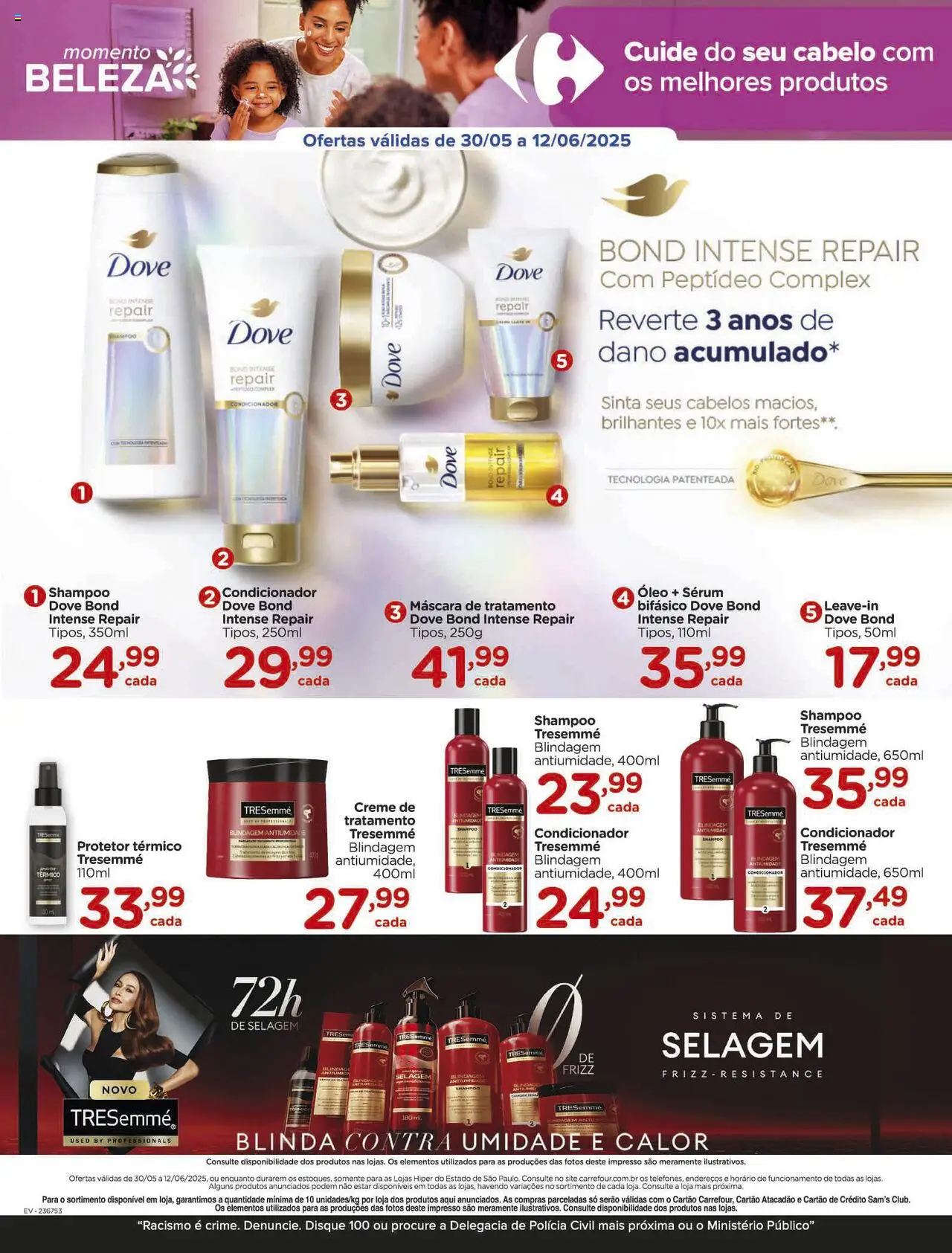 Carrefour Folheto - válido de 30.05.2025 | Página: 5 | Produtos: Condicionador, Óleo, Creme, Dove